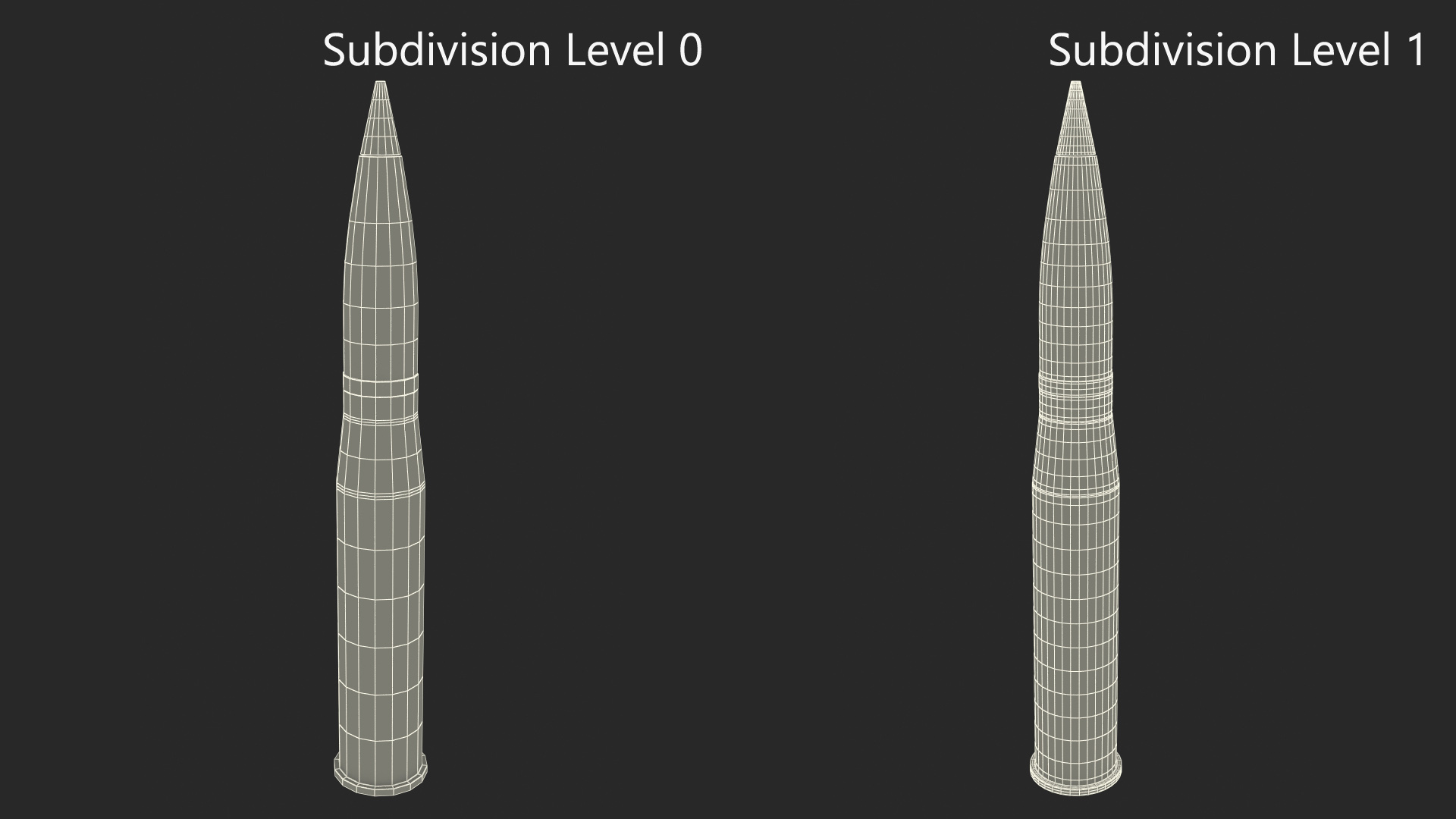 105 mm Caliber Fragmentation Projectile 3D model