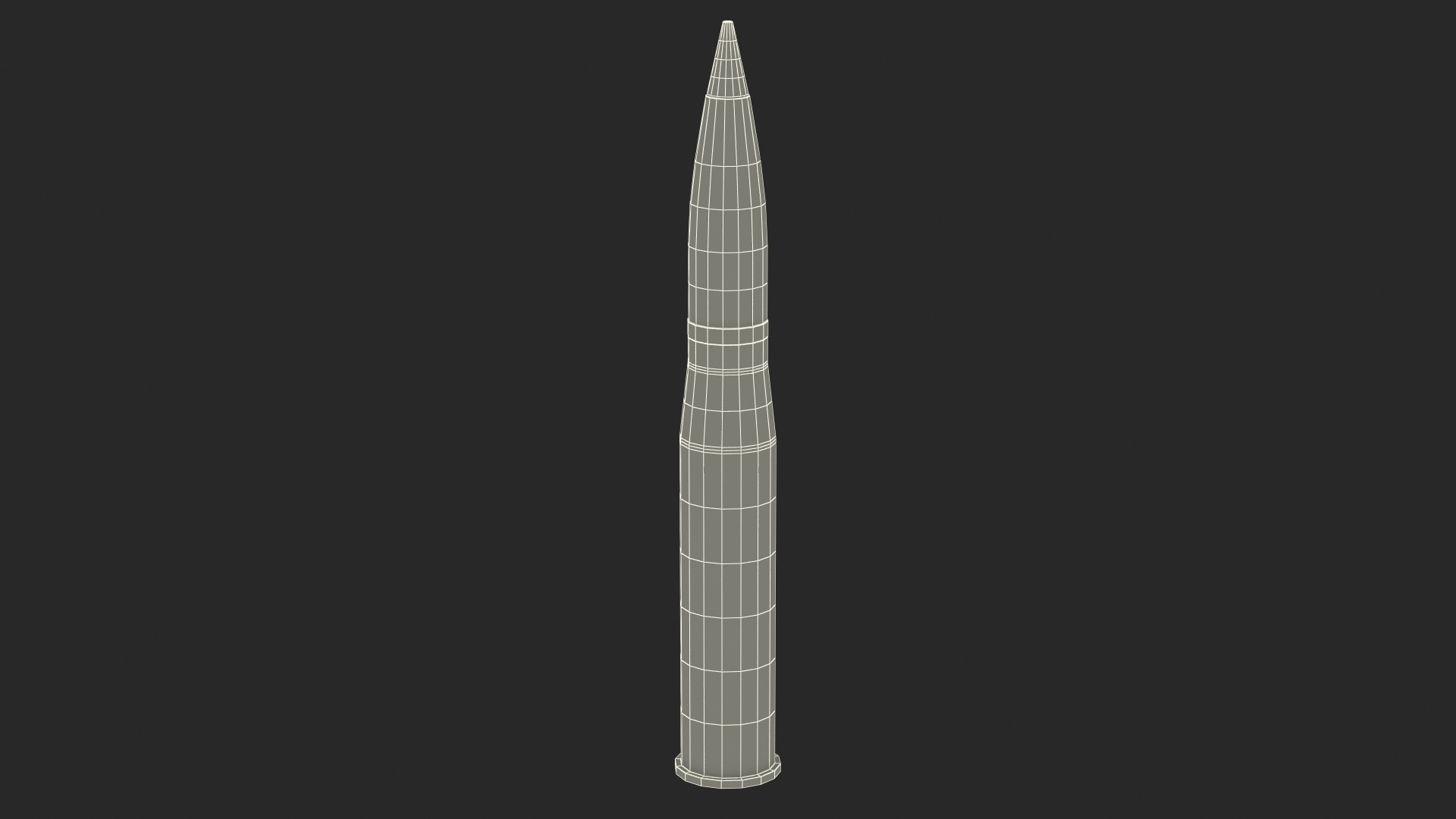 105 mm Caliber Fragmentation Projectile 3D model