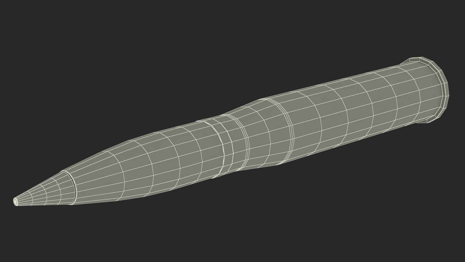 105 mm Caliber Fragmentation Projectile 3D model