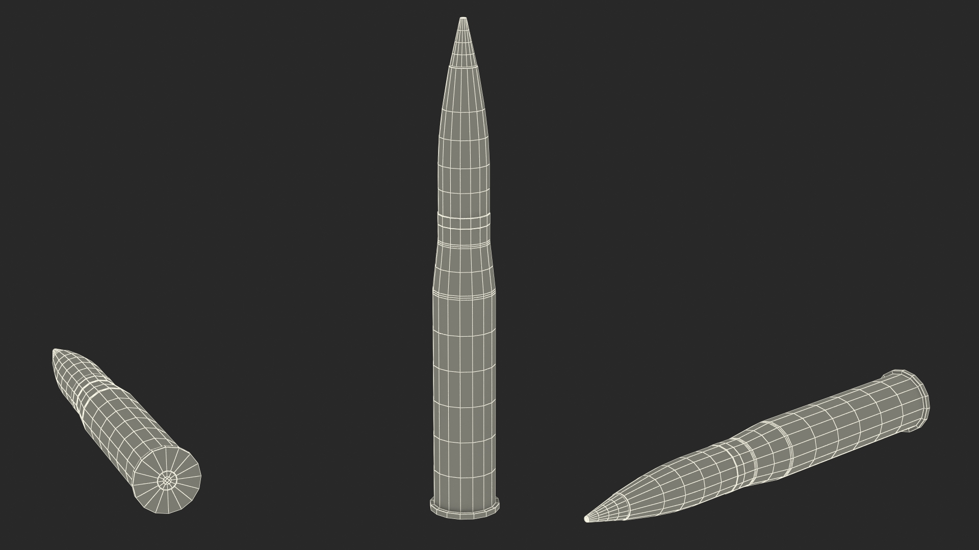 105 mm Caliber Fragmentation Projectile 3D model