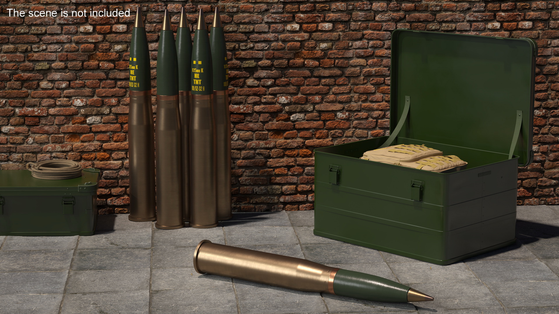 105 mm Caliber Fragmentation Projectile 3D model