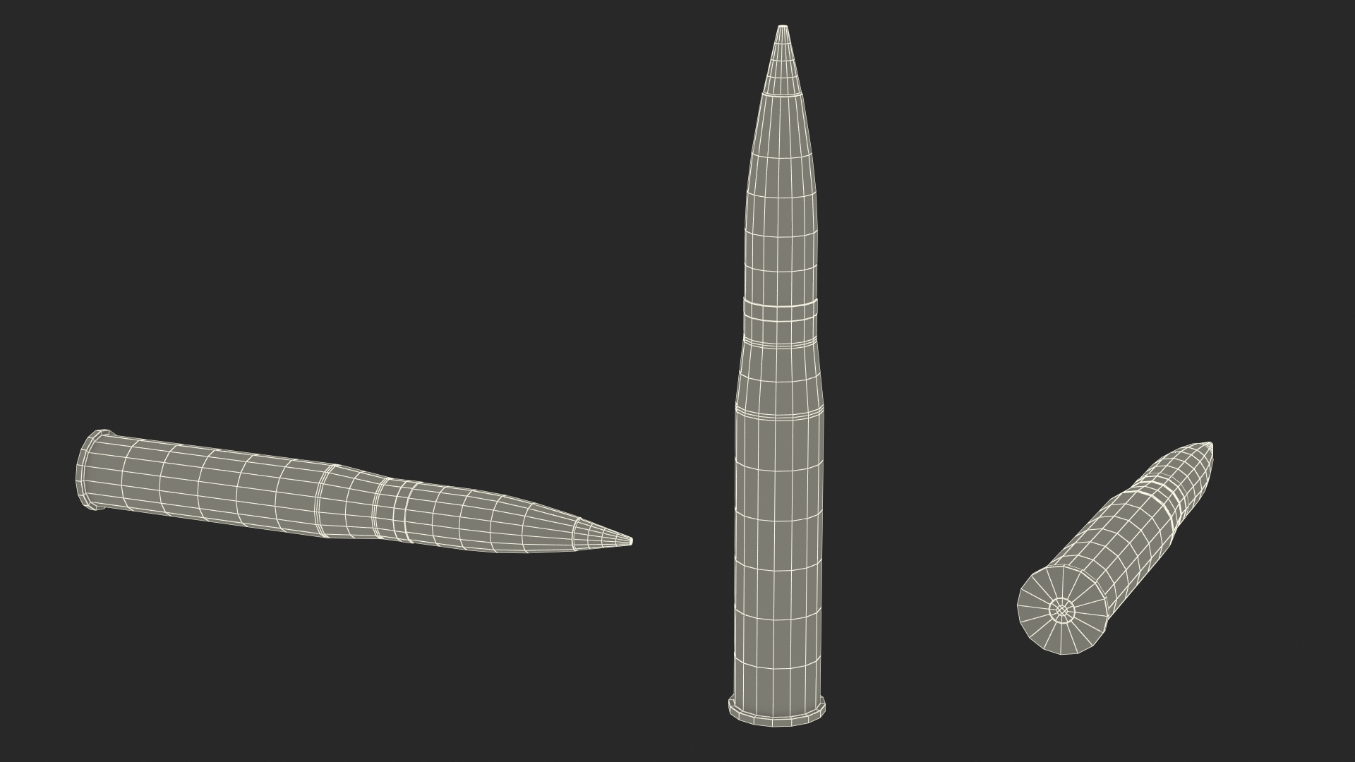 105 mm Caliber Fragmentation Projectile 3D model