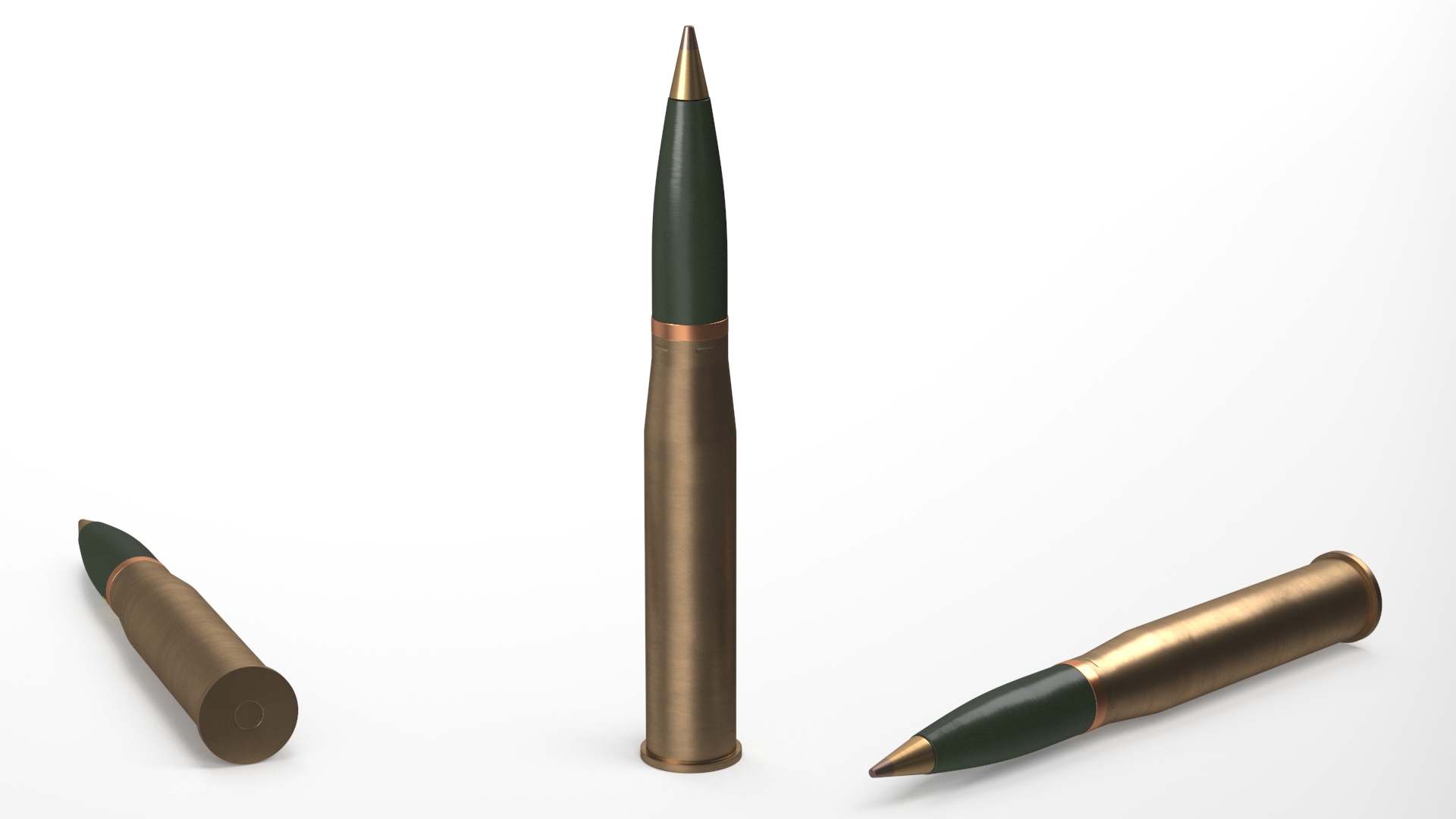 105 mm Caliber Fragmentation Projectile 3D model
