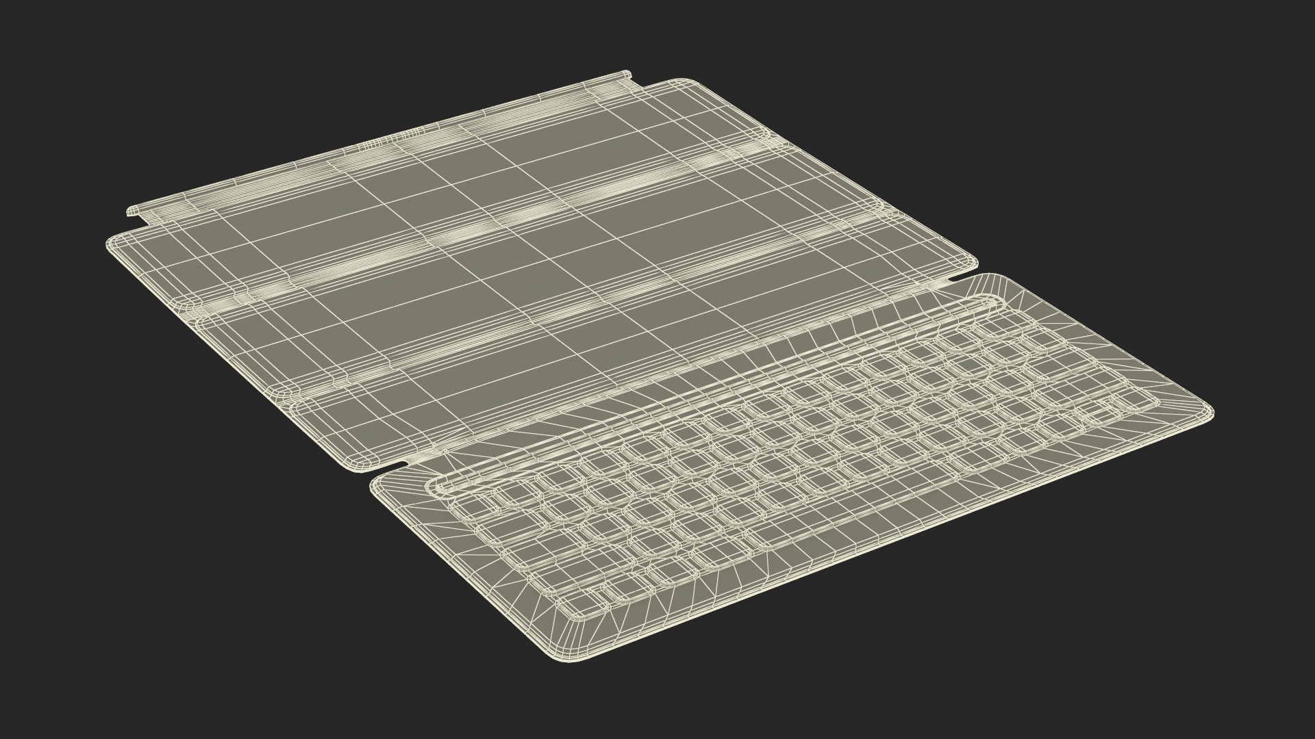 Wireless Tablet Keyboard Apple Rigged 3D