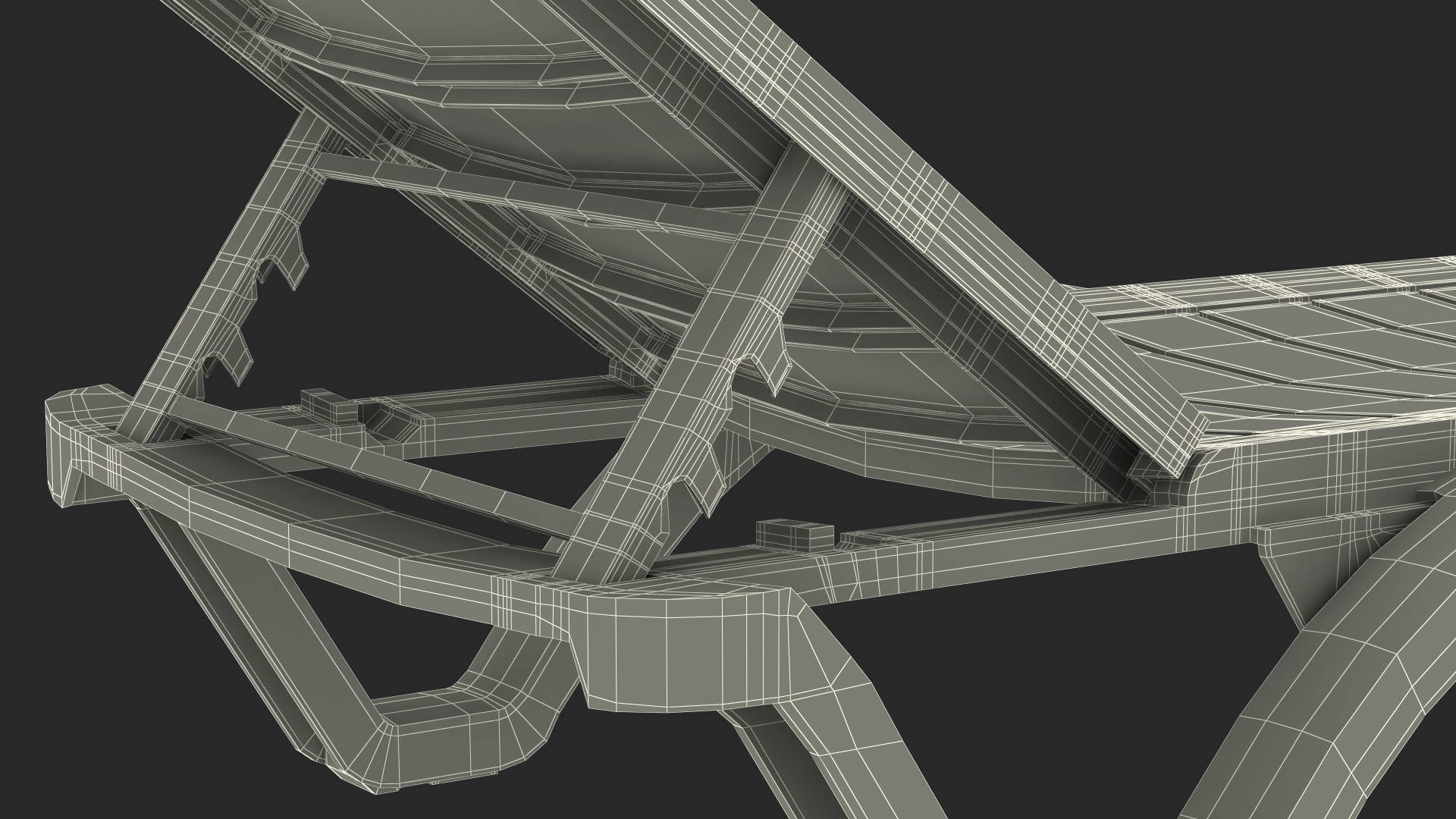 3D model Women in Bikini Lying on Chaise Lounge Rigged