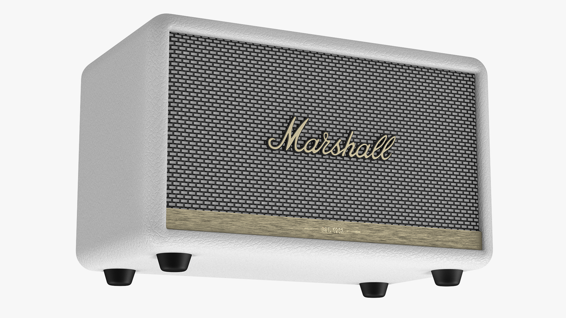 Marshall Acton II Wireless Wi-Fi Smart Speaker White 3D