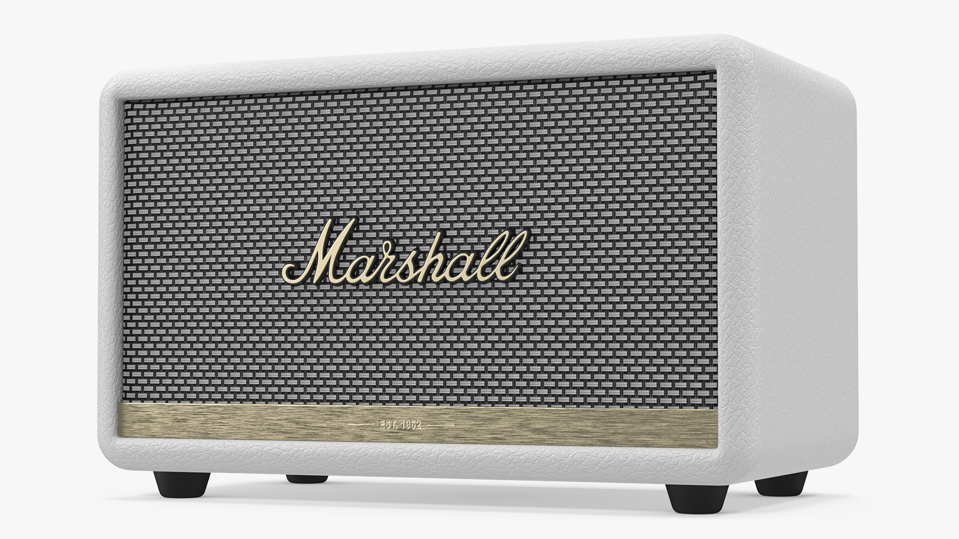 Marshall Acton II Wireless Wi-Fi Smart Speaker White 3D