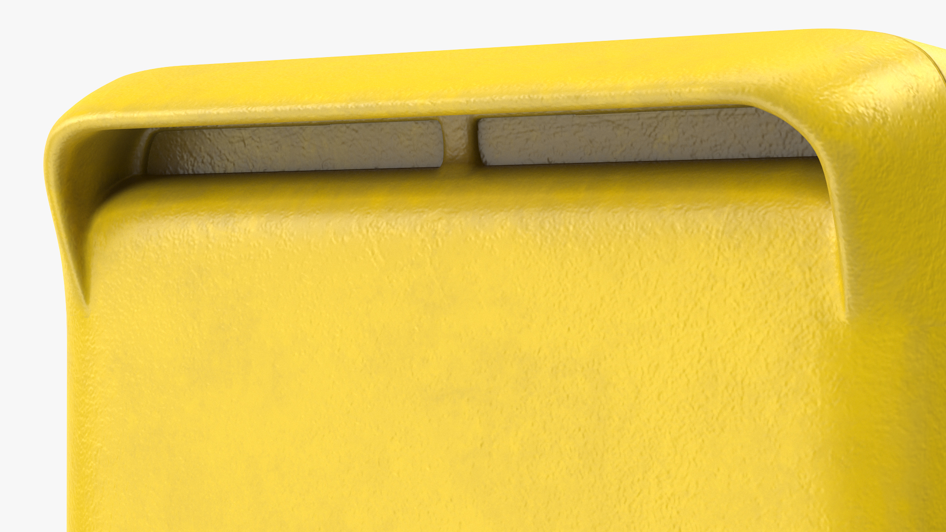 3D model Yellow Metal Mailbox Post