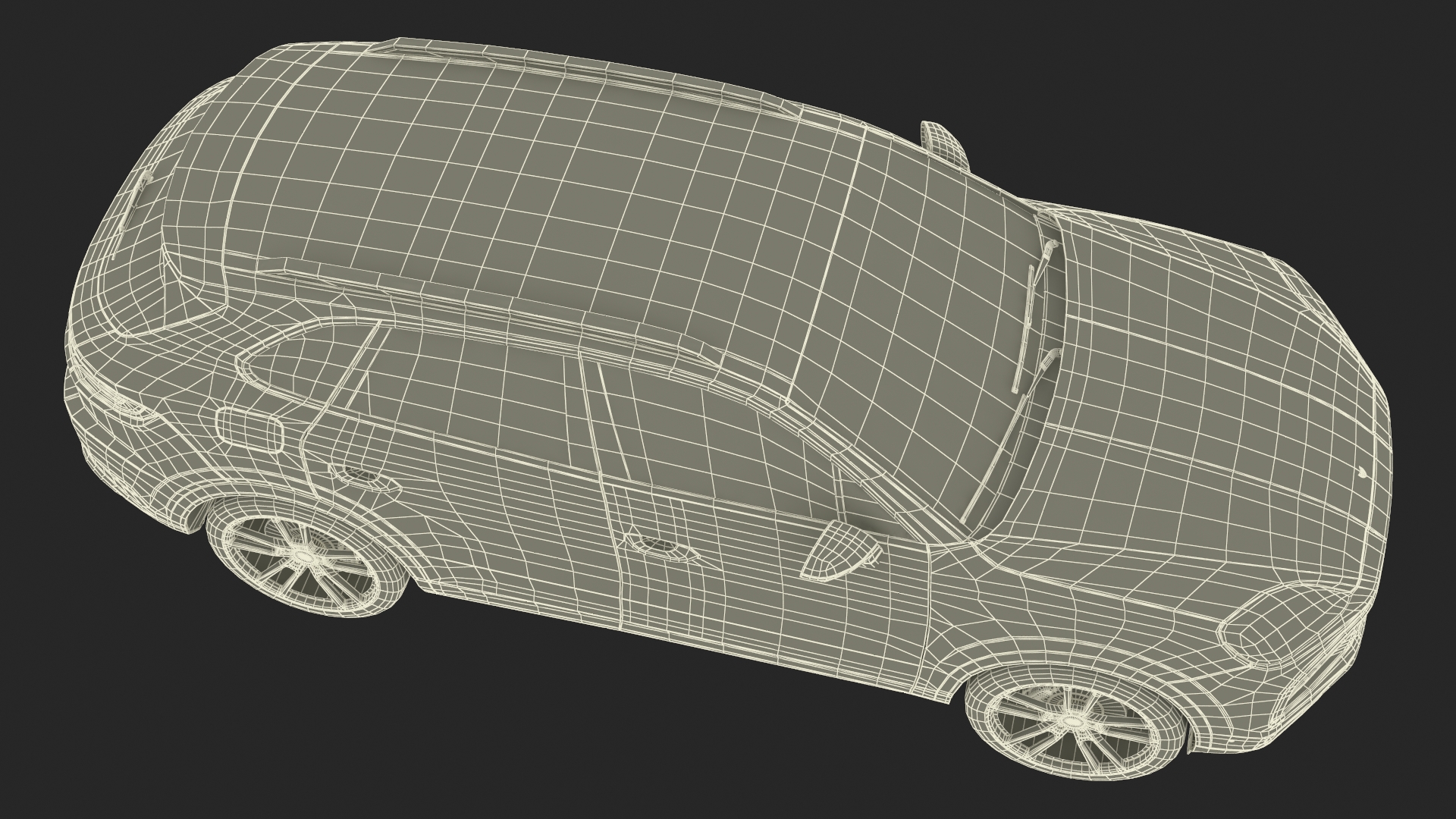Porsche Cayenne Turbo E-Hybrid Carmine Red Rigged 3D model