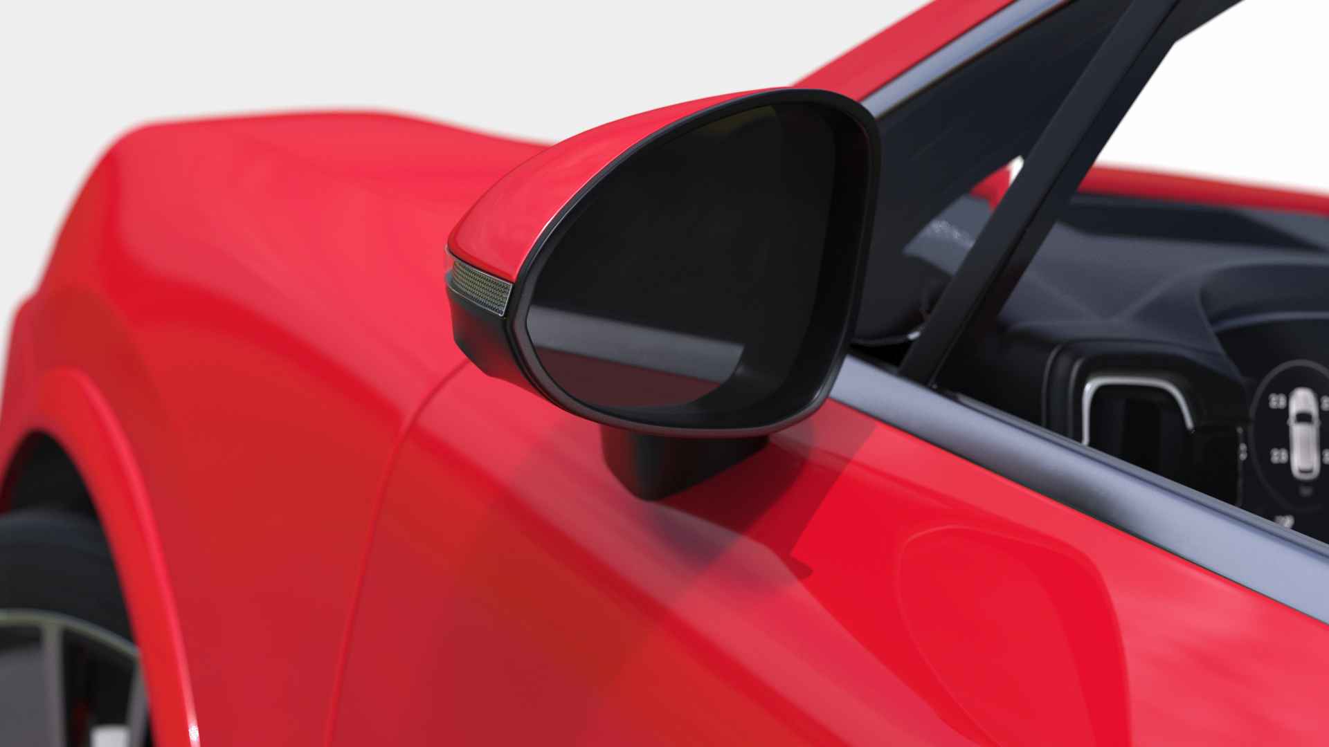 Porsche Cayenne Turbo E-Hybrid Carmine Red Rigged 3D model