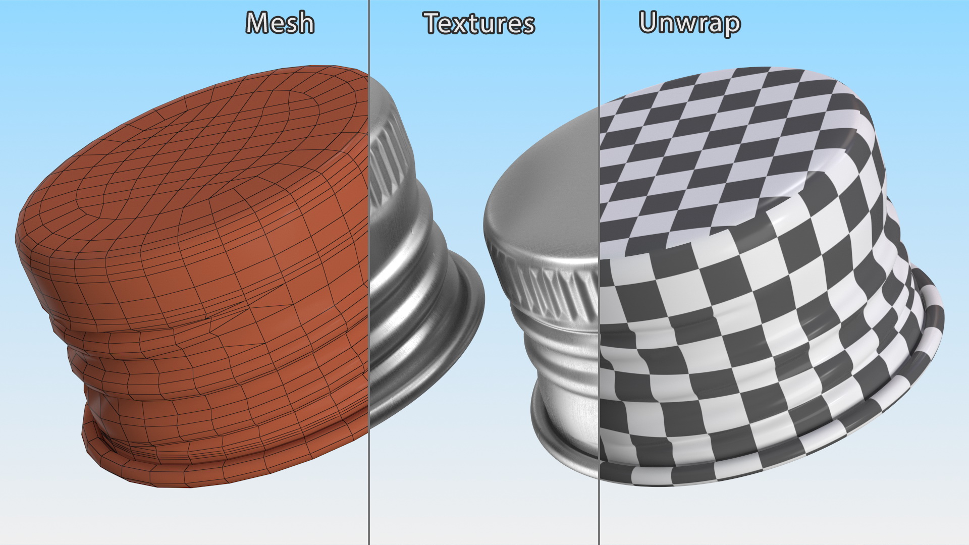 3D Pre-threaded Aluminum Screw Cap 18mm