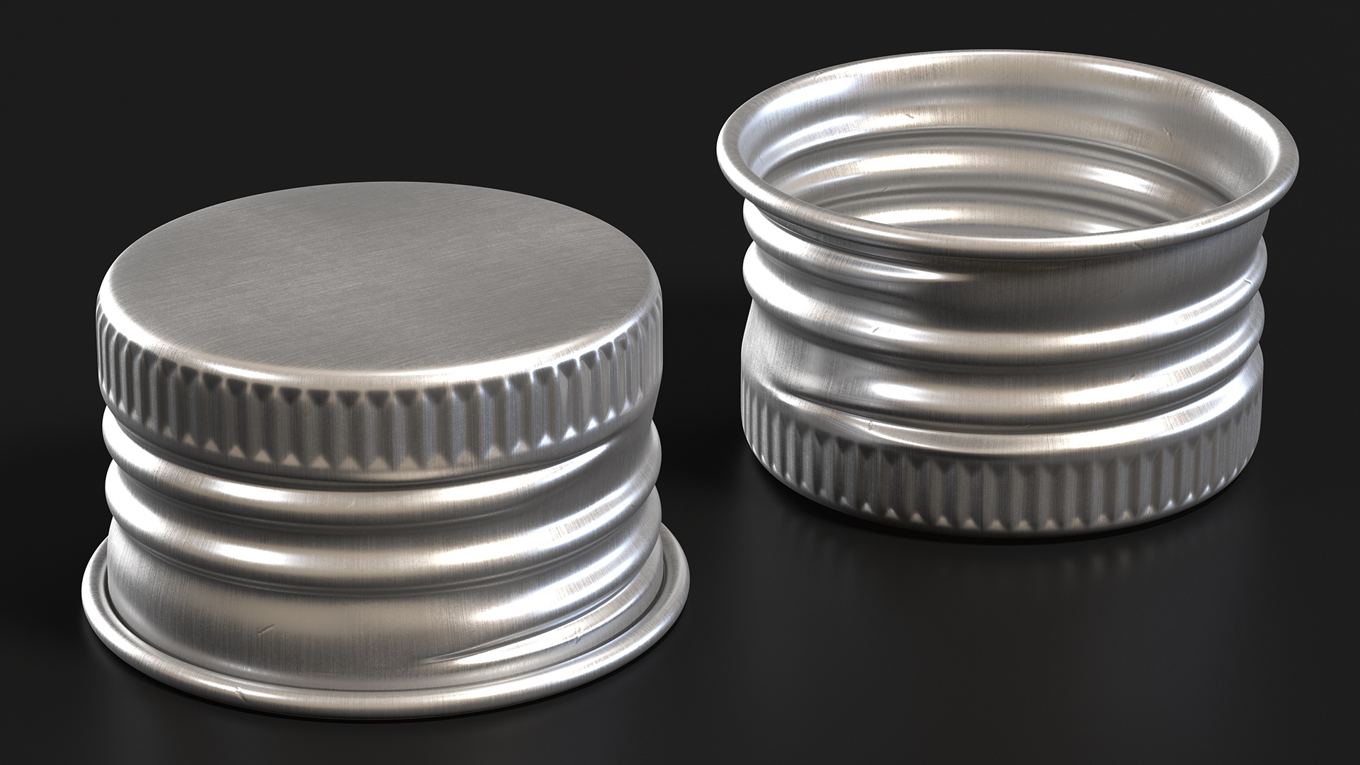3D Pre-threaded Aluminum Screw Cap 18mm