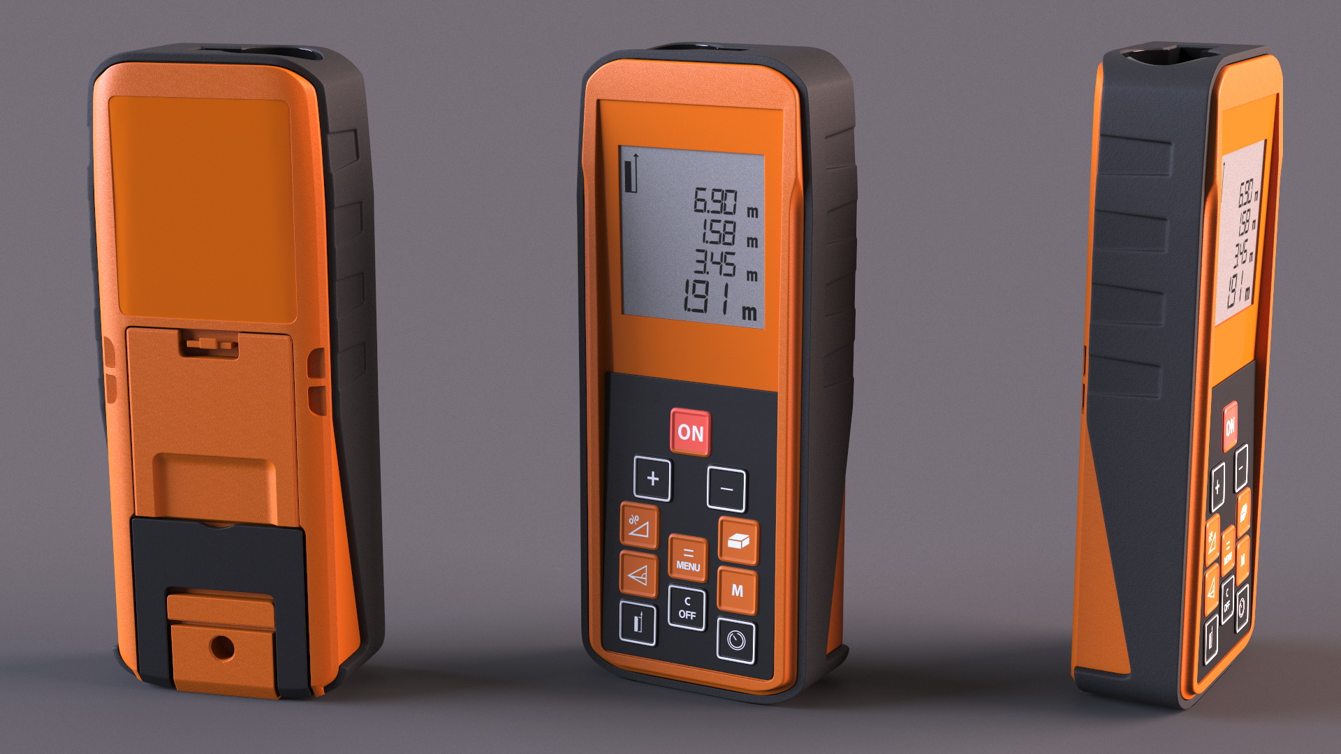 3D Distance Measuring Instrument Orange