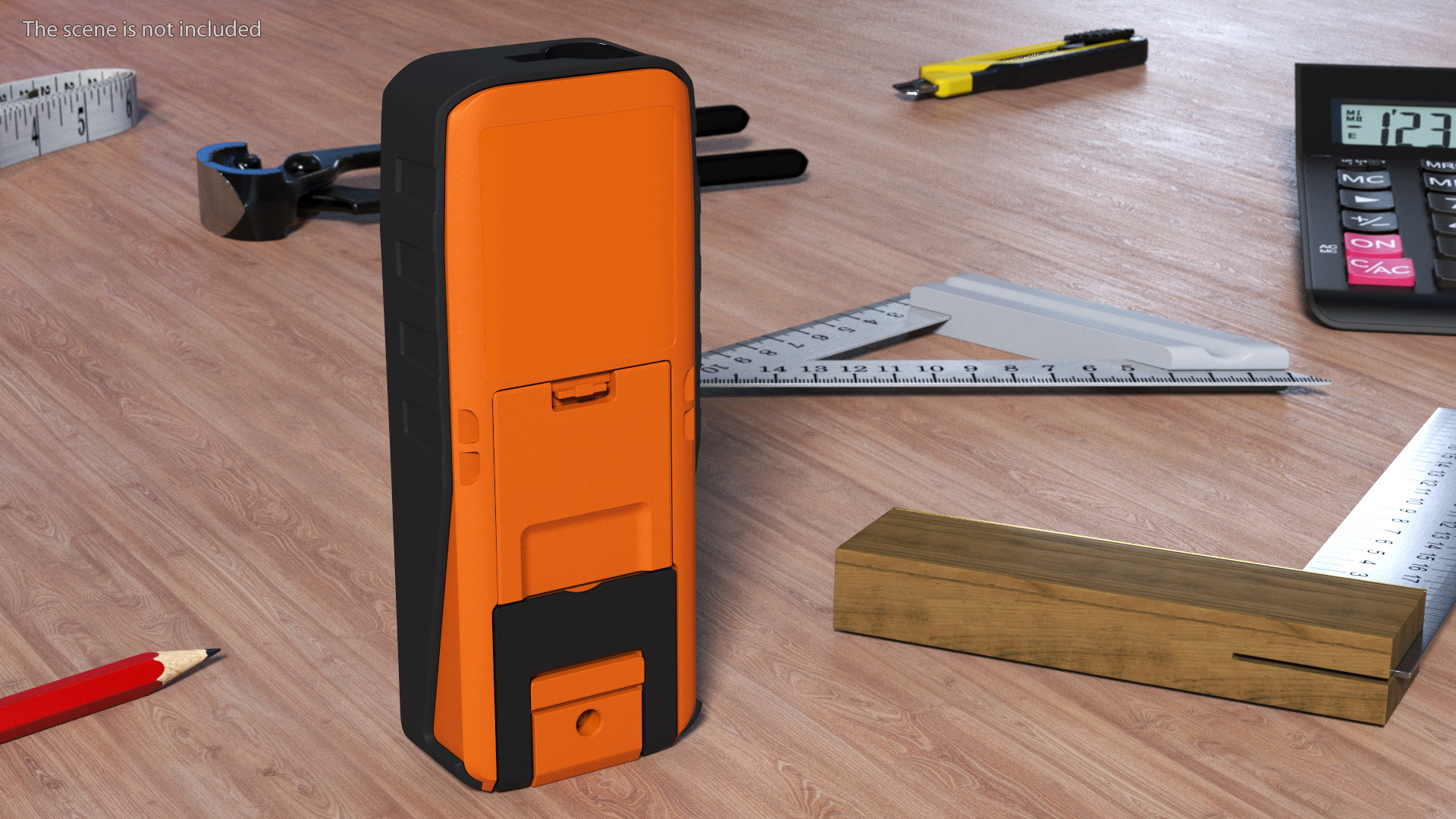 3D Distance Measuring Instrument Orange