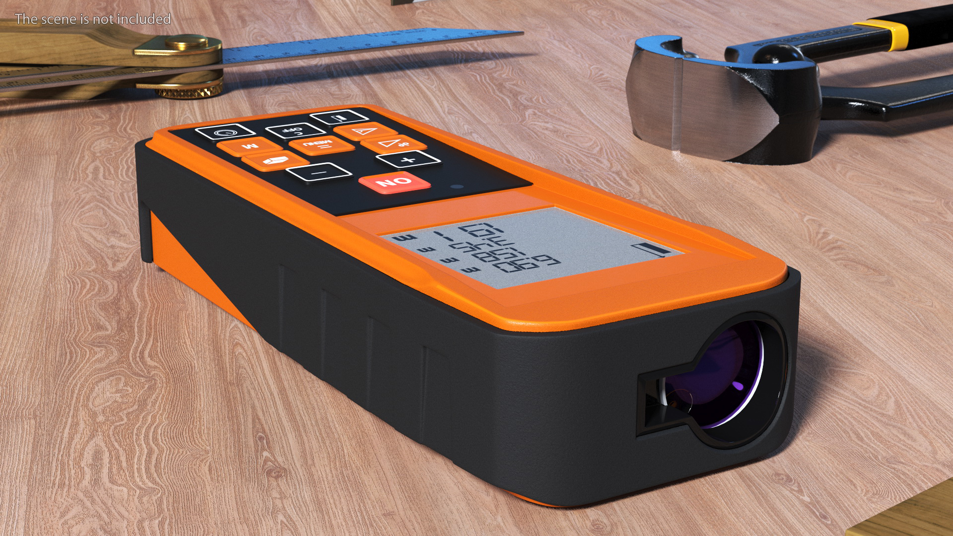 3D Distance Measuring Instrument Orange