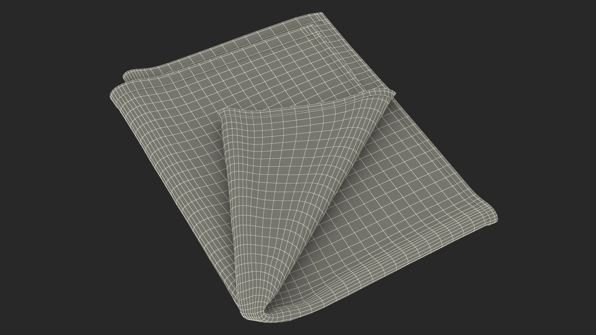 Folded Bath Towel 3D