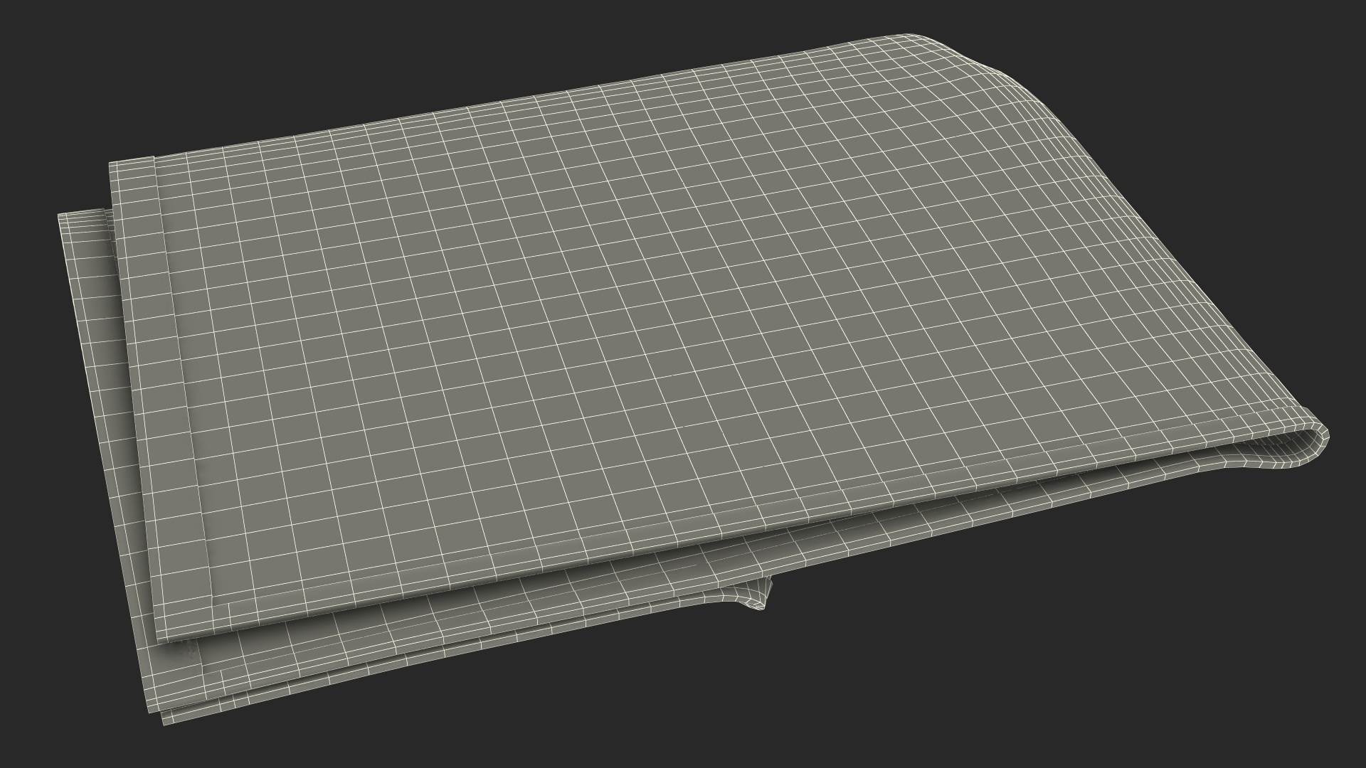 Folded Bath Towel 3D