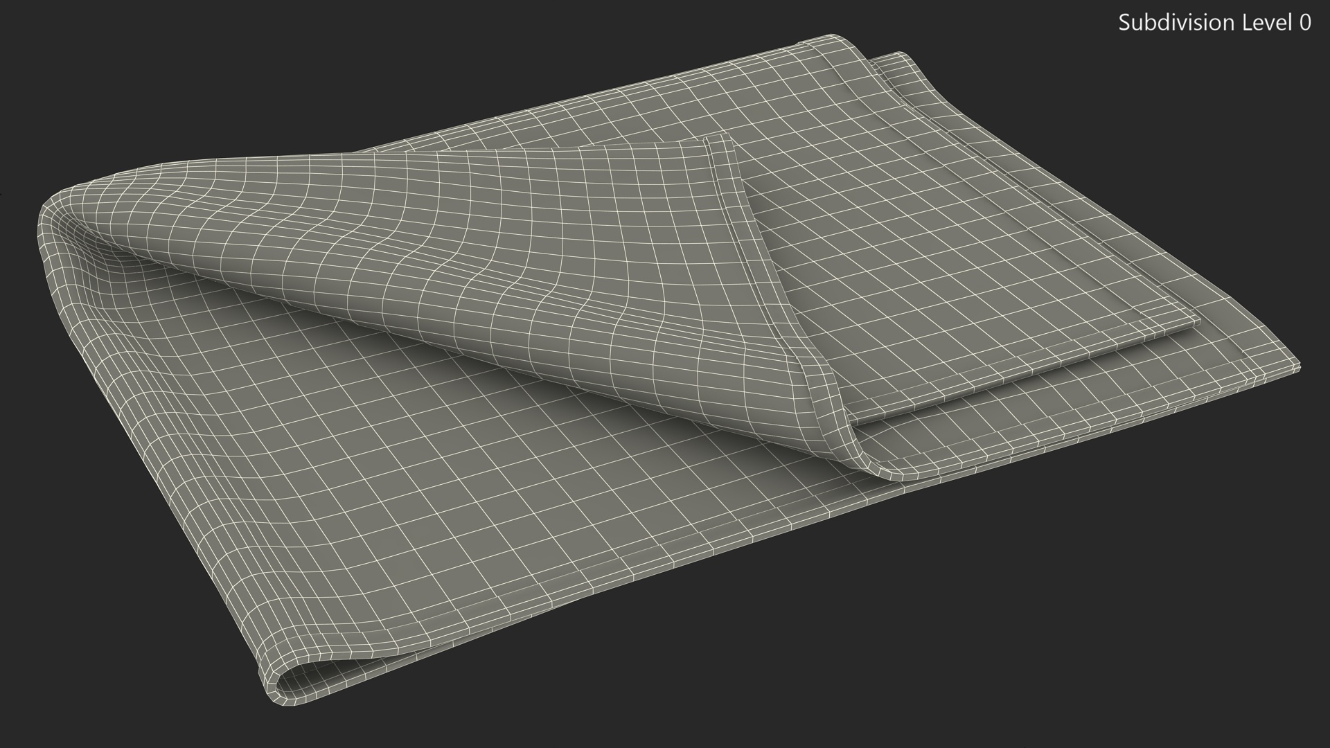 Folded Bath Towel 3D