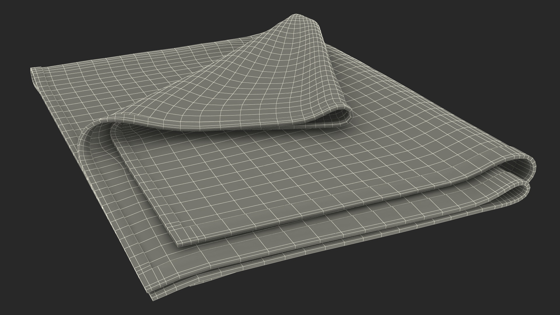 Folded Bath Towel 3D