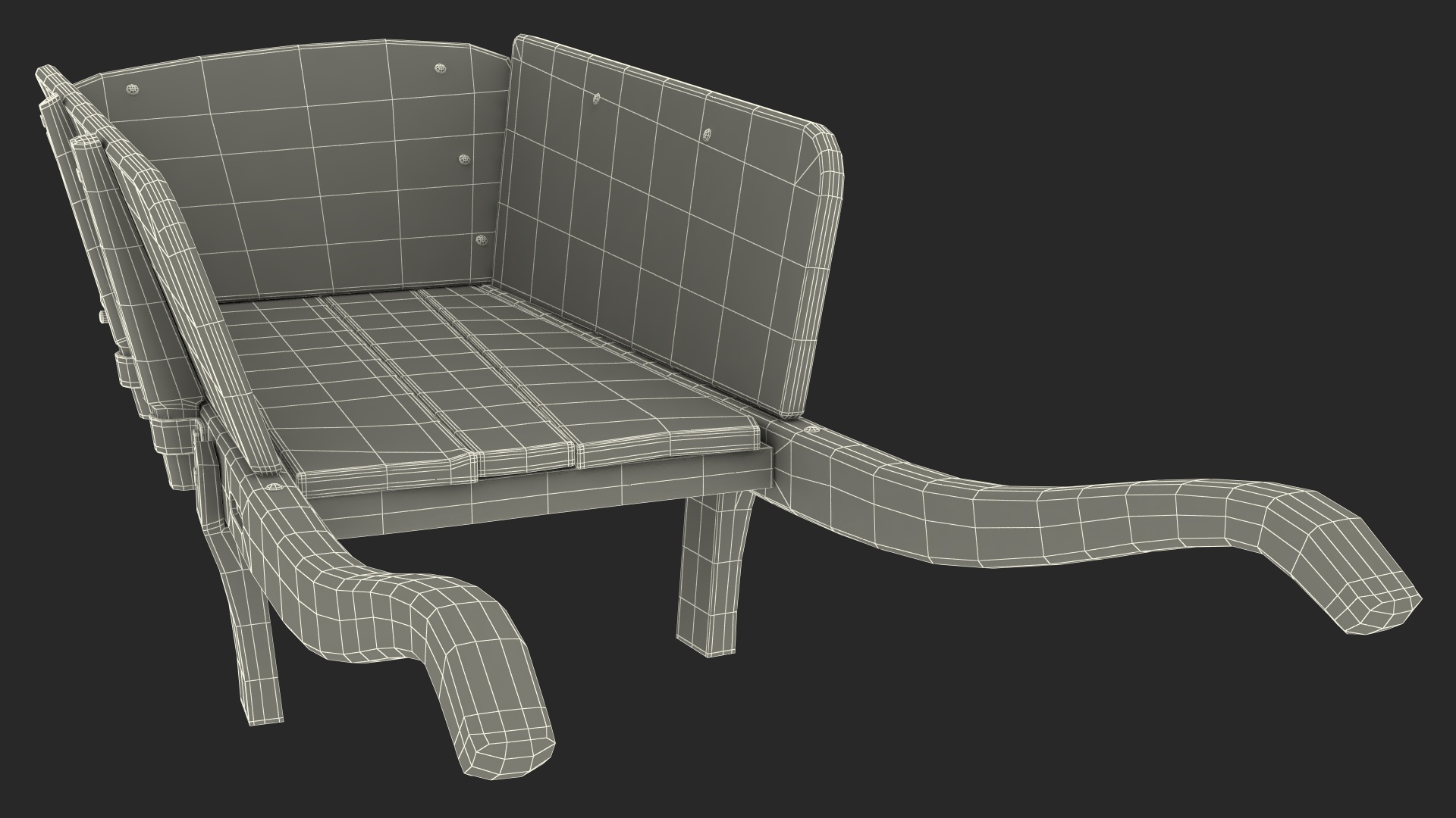 Vintage Wheelbarrow Blue 3D model