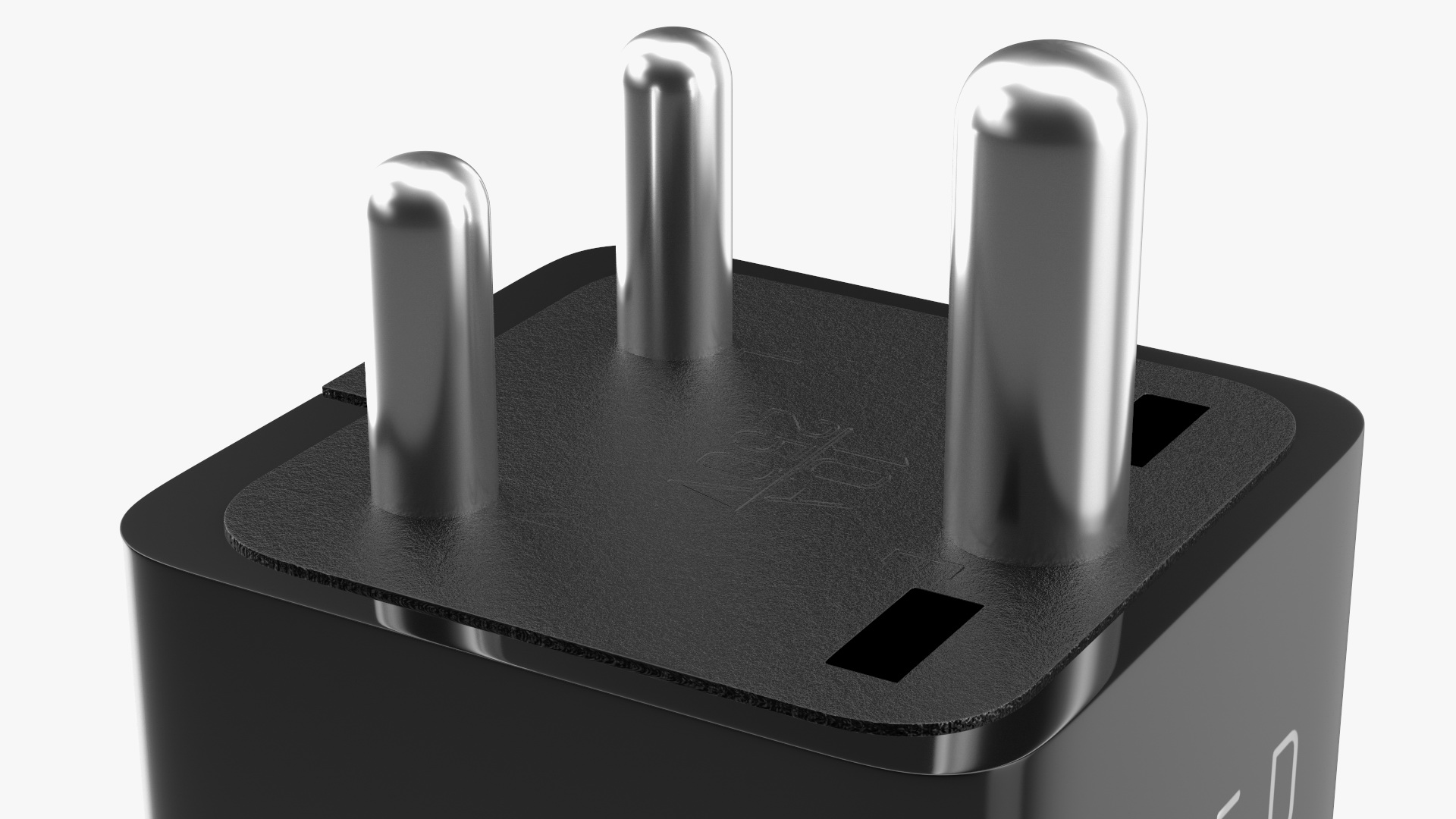 3D Type D Electrical Plug Adapter Black