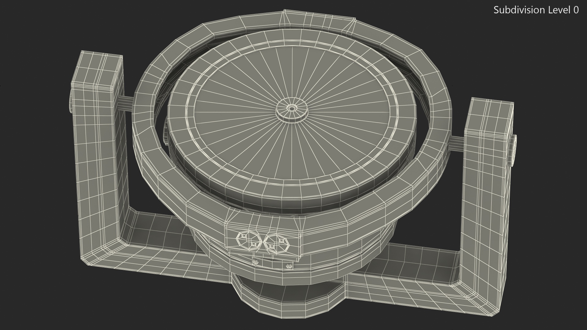 3D Steel Old Compass for Ship