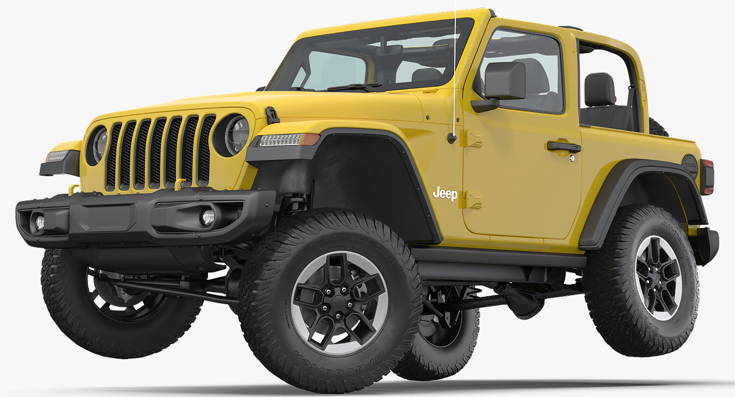 Jeep Wrangler Rubicon 4X4 Rigged 3D