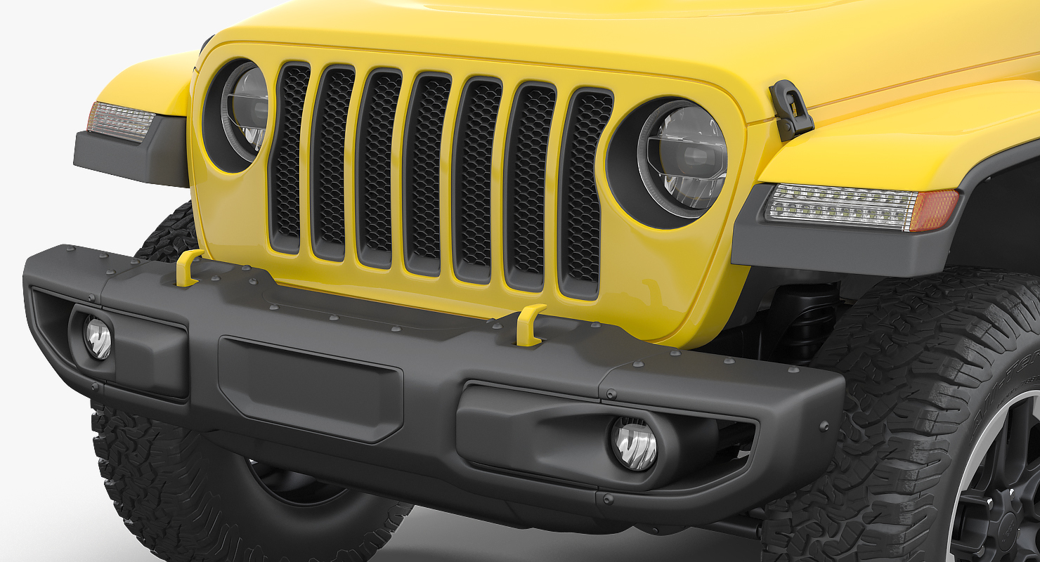 Jeep Wrangler Rubicon 4X4 Rigged 3D