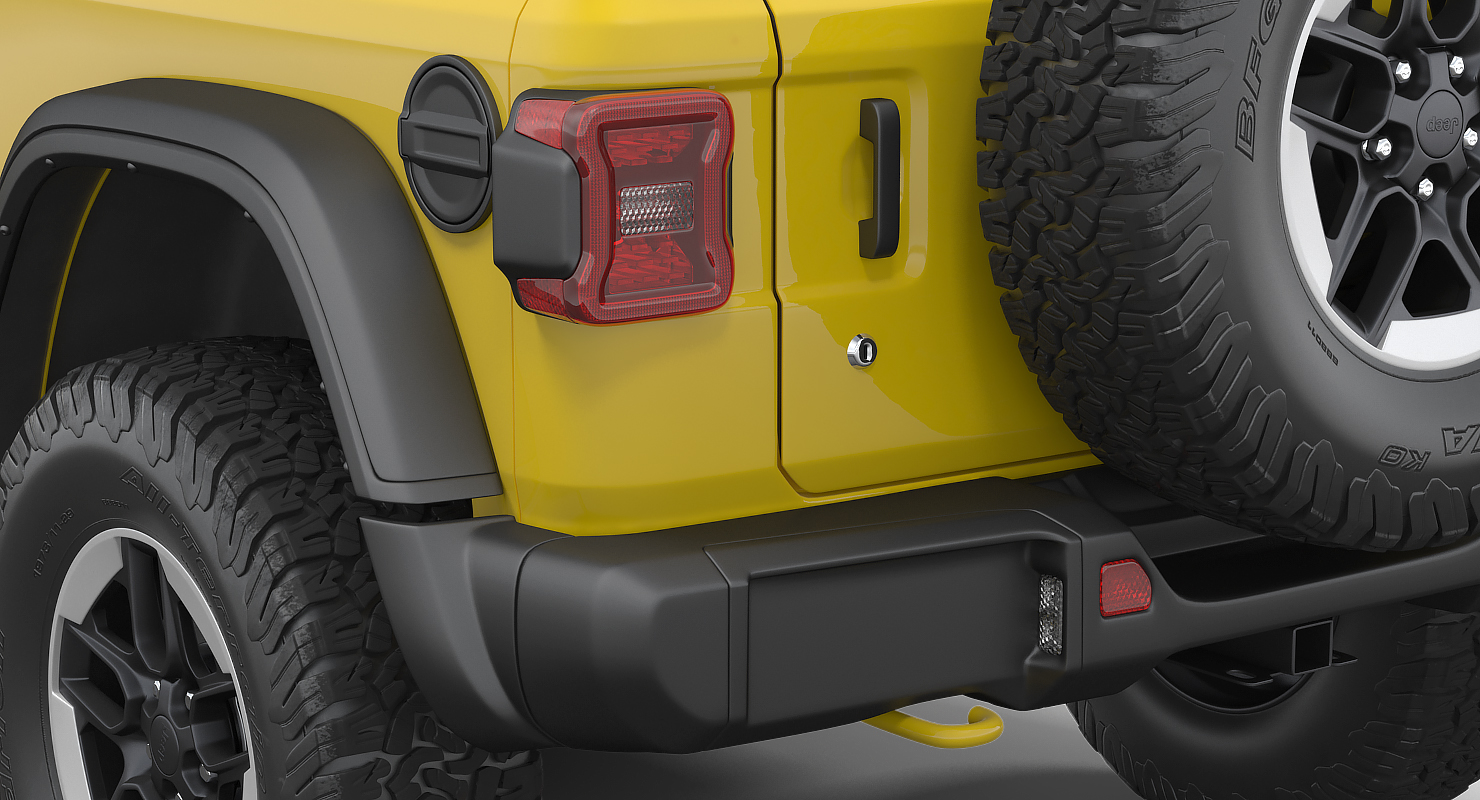 Jeep Wrangler Rubicon 4X4 Rigged 3D