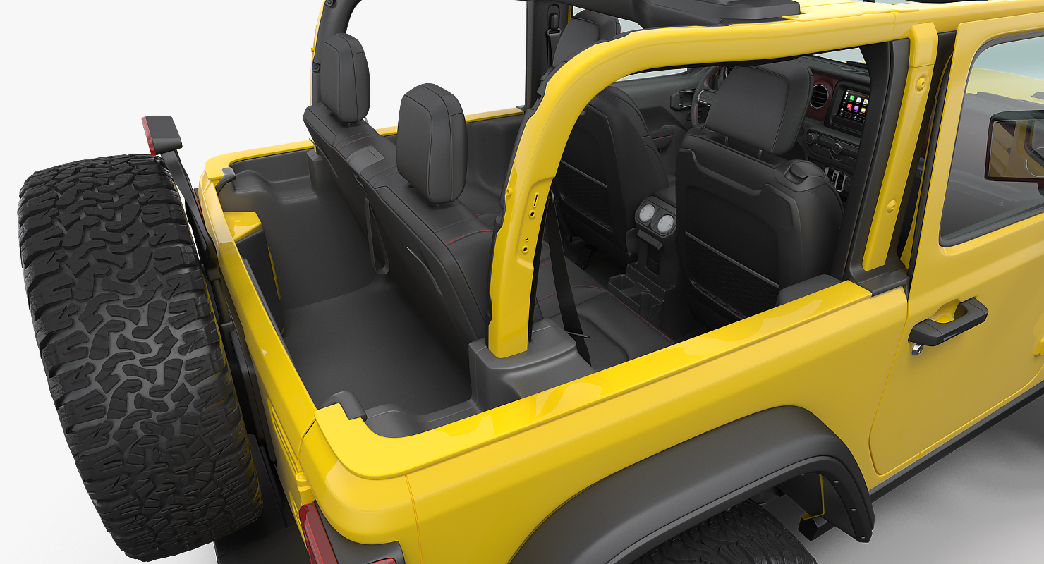 Jeep Wrangler Rubicon 4X4 Rigged 3D
