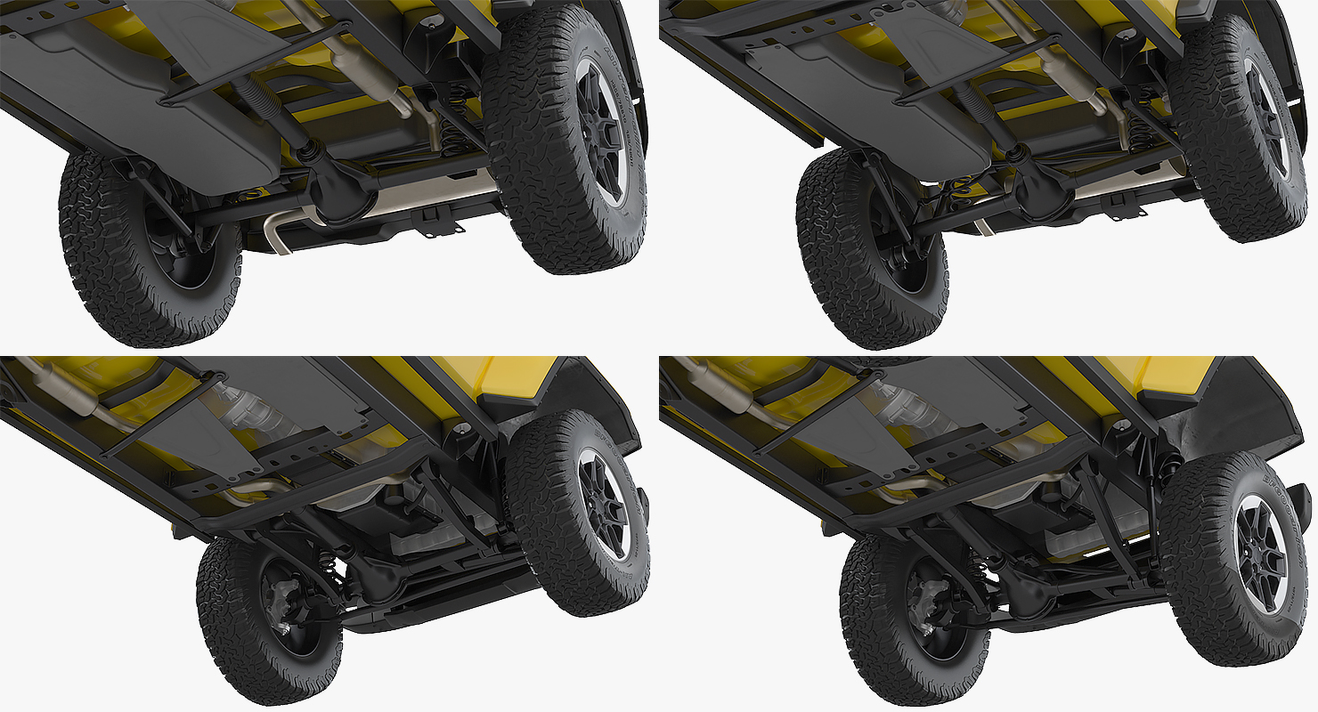 Jeep Wrangler Rubicon 4X4 Rigged 3D