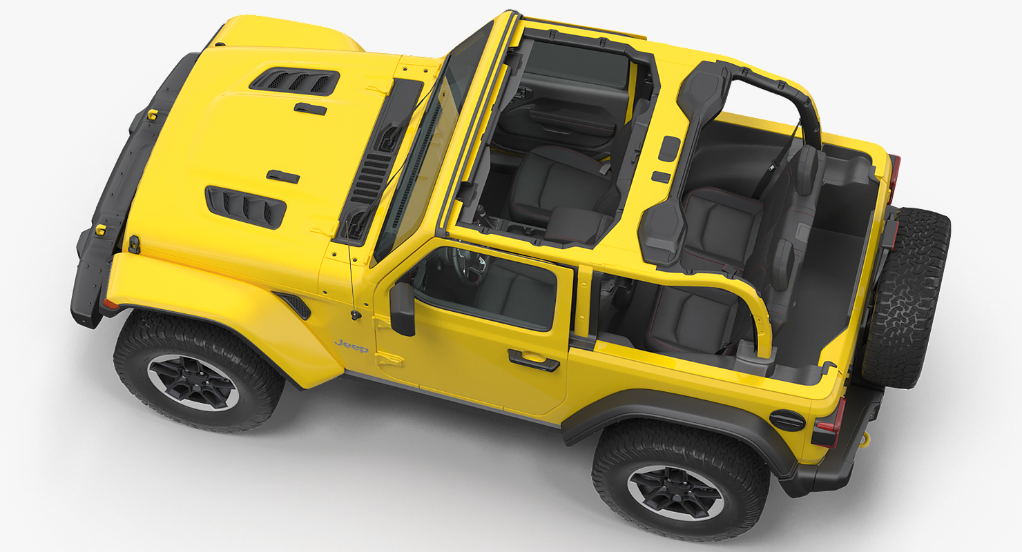 Jeep Wrangler Rubicon 4X4 Rigged 3D