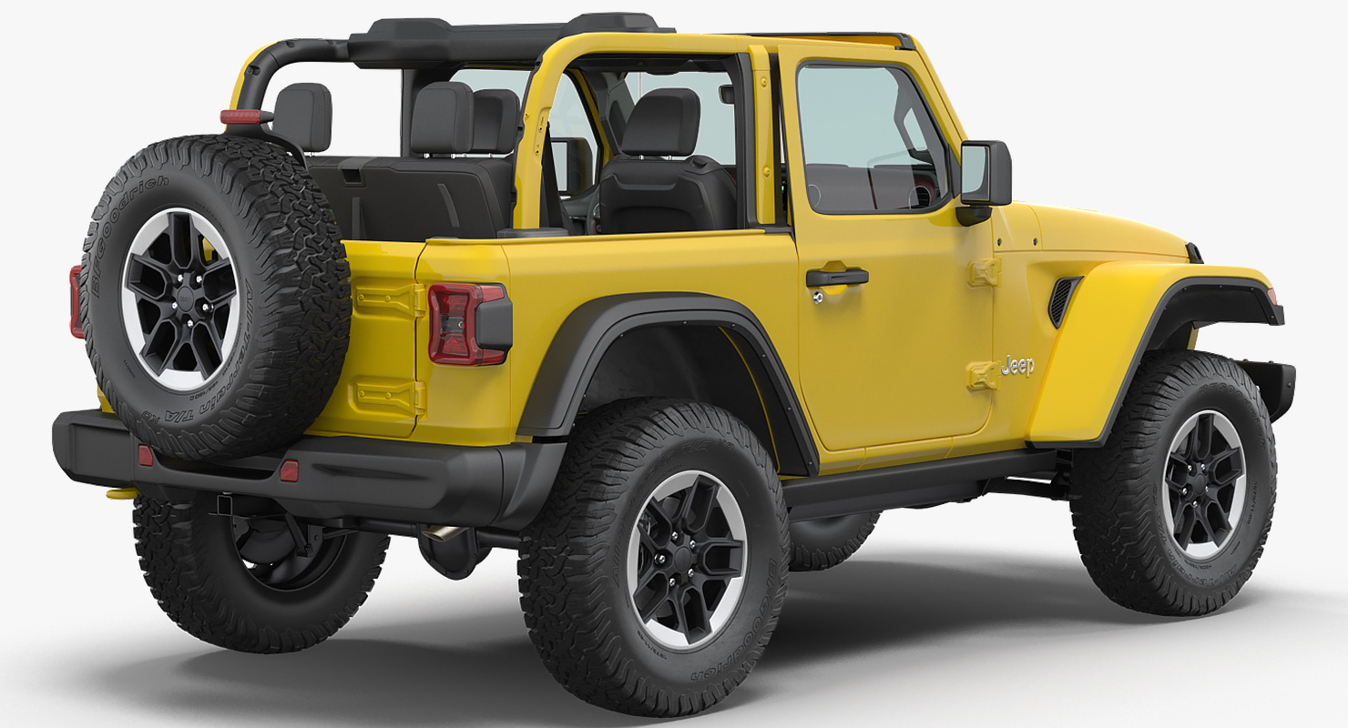 Jeep Wrangler Rubicon 4X4 Rigged 3D