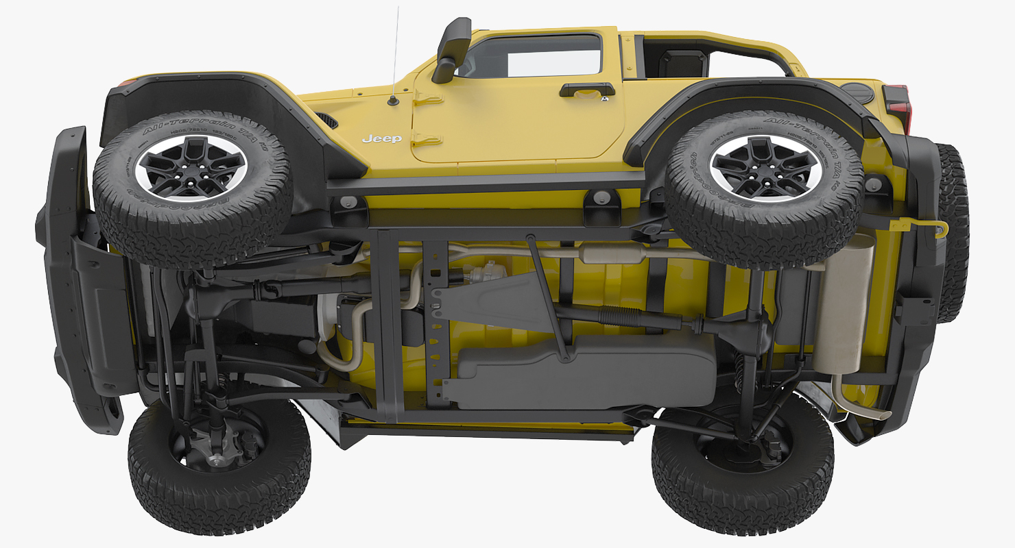 Jeep Wrangler Rubicon 4X4 Rigged 3D