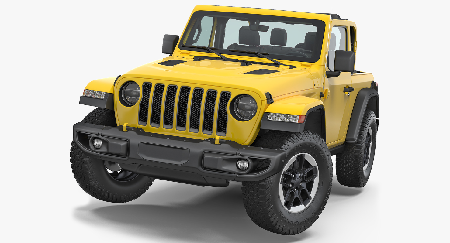 Jeep Wrangler Rubicon 4X4 Rigged 3D