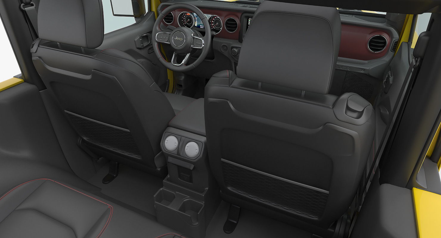 Jeep Wrangler Rubicon 4X4 Rigged 3D