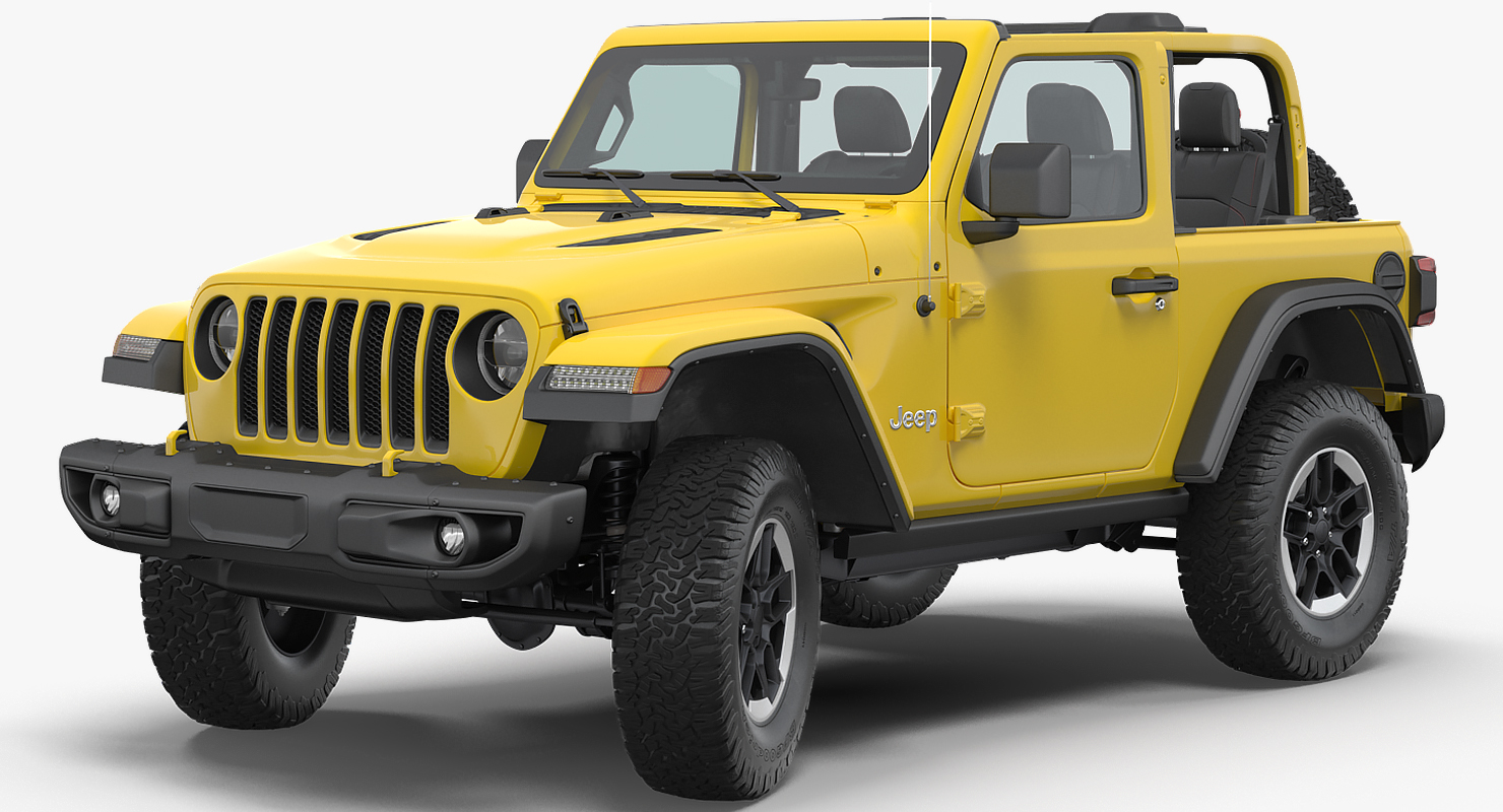 Jeep Wrangler Rubicon 4X4 Rigged 3D