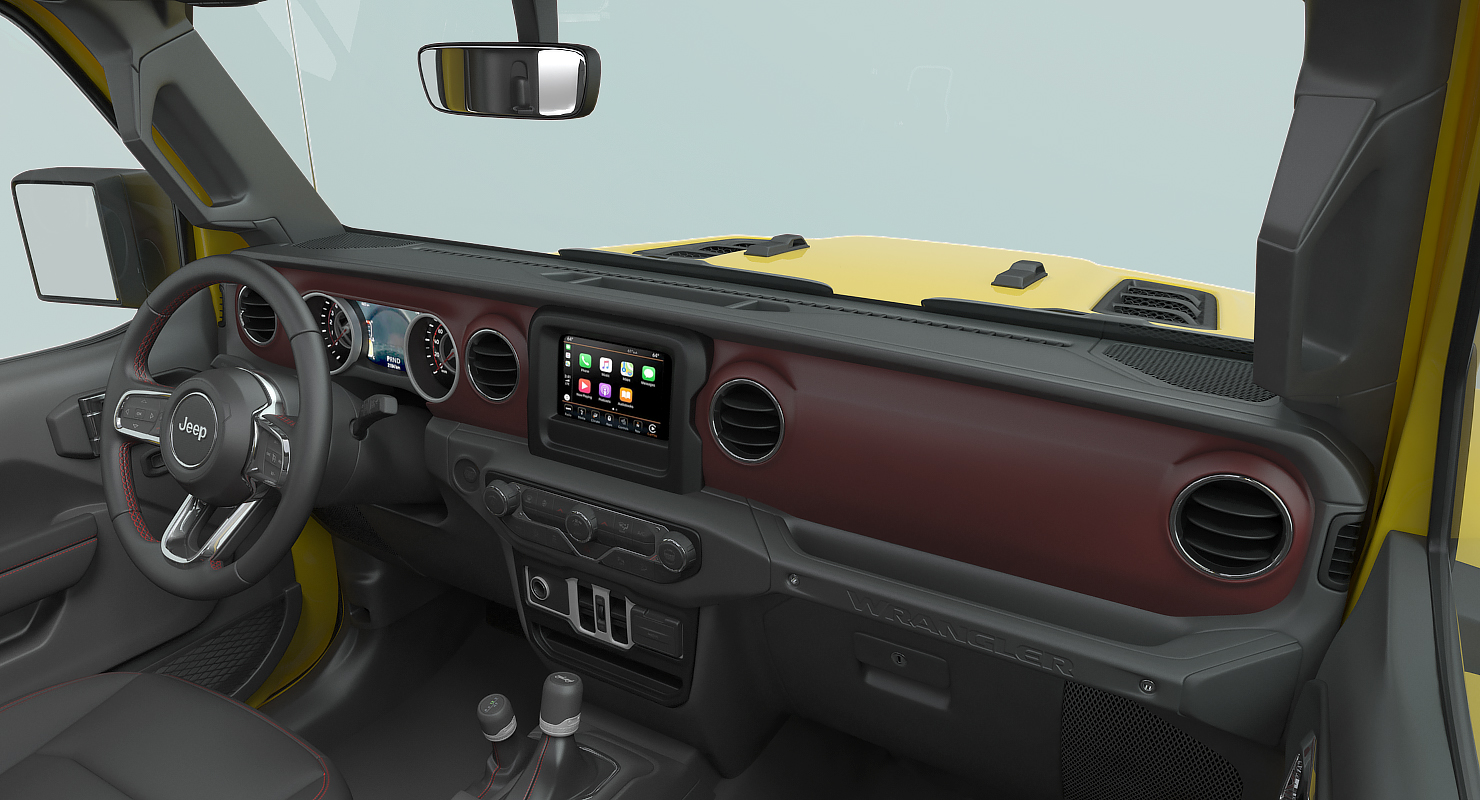 Jeep Wrangler Rubicon 4X4 Rigged 3D