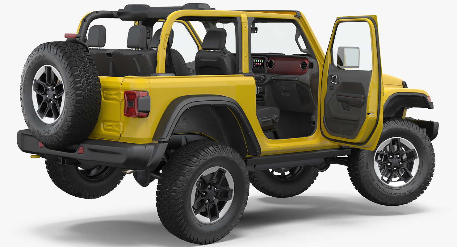 Jeep Wrangler Rubicon 4X4 Rigged 3D