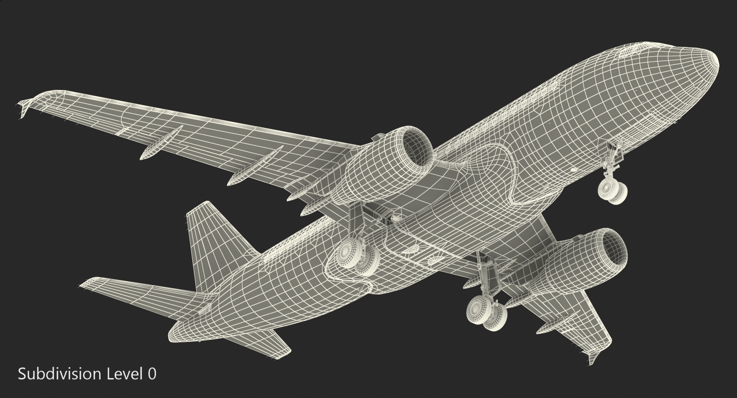 Airbus A319 EasyJet Airline 3D