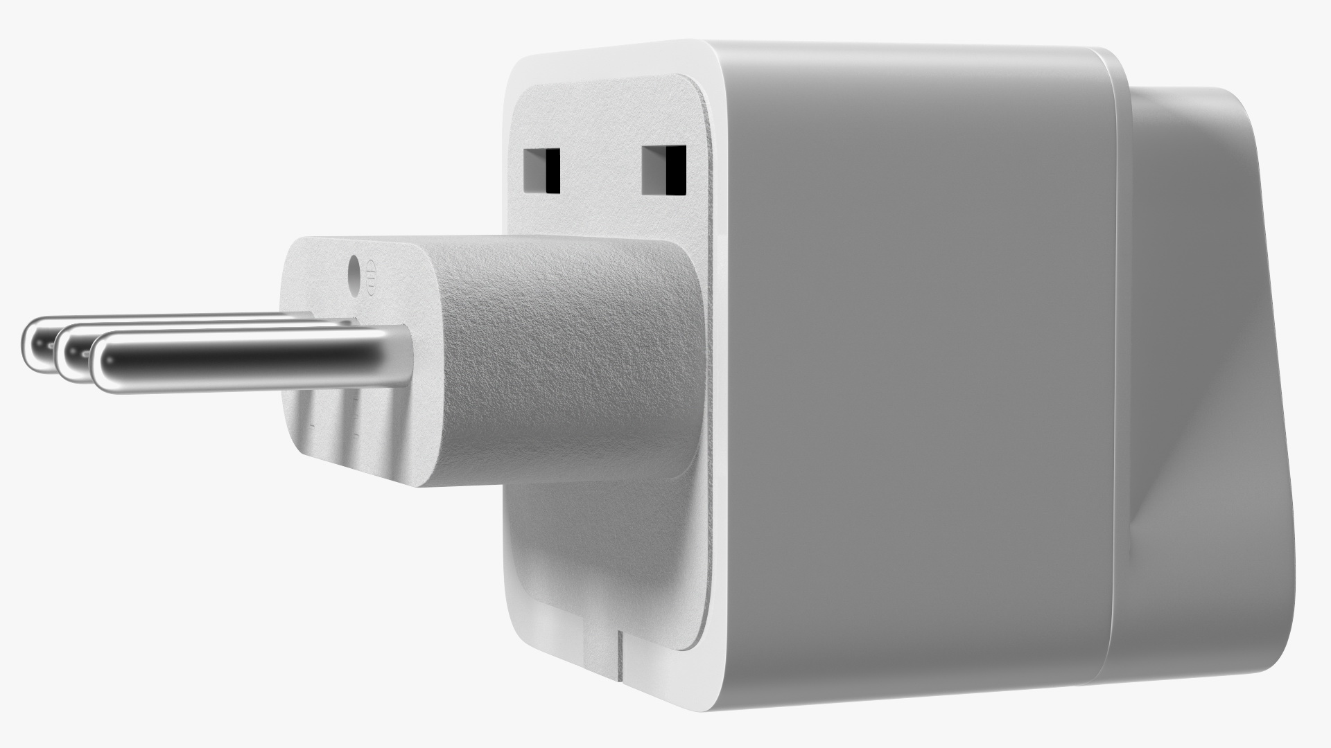 3D model Type L Universal Plug Adapter White