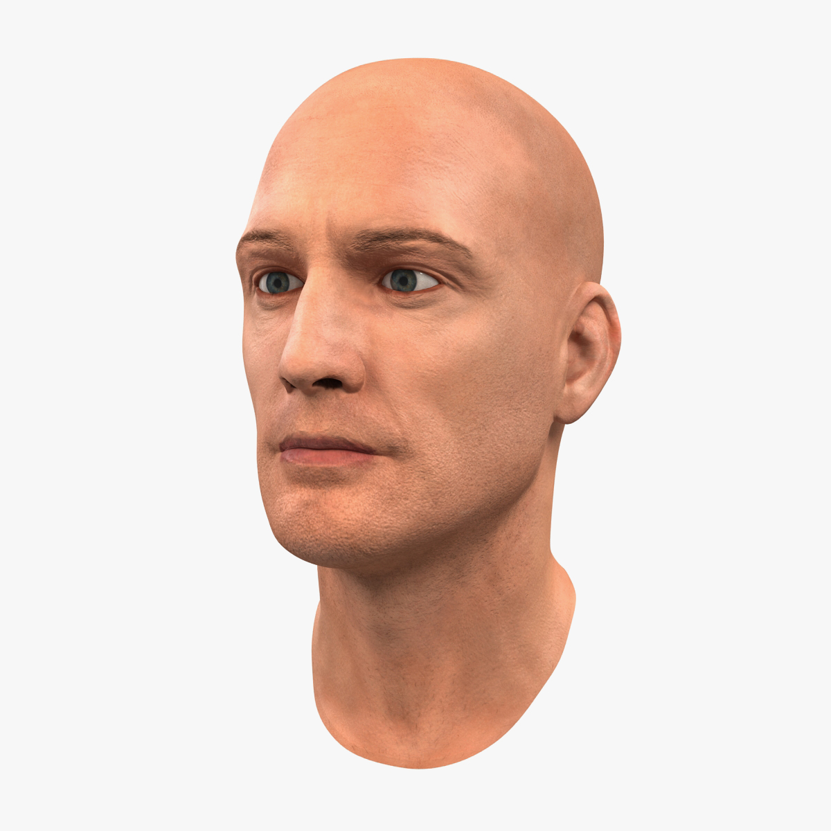 Male Head 6, view 4
