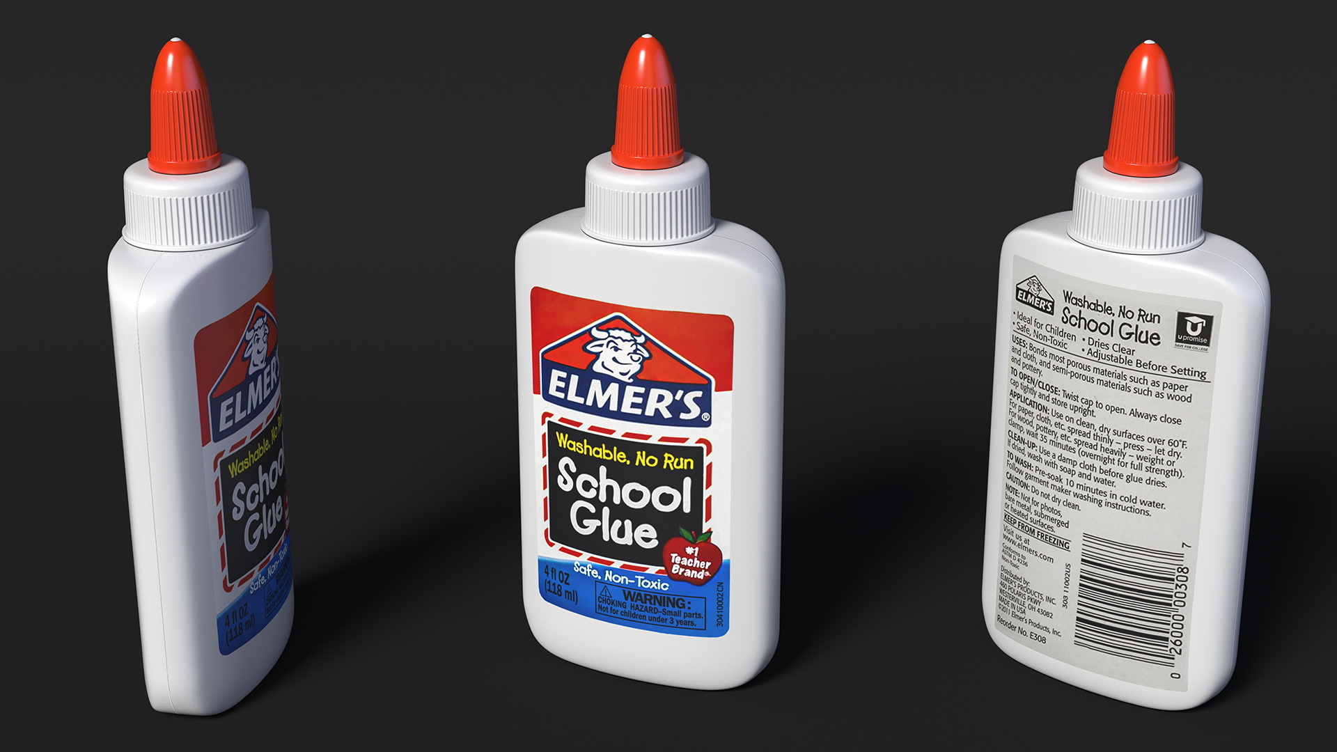 3D model Elmers Liquid School Glue 4 Oz