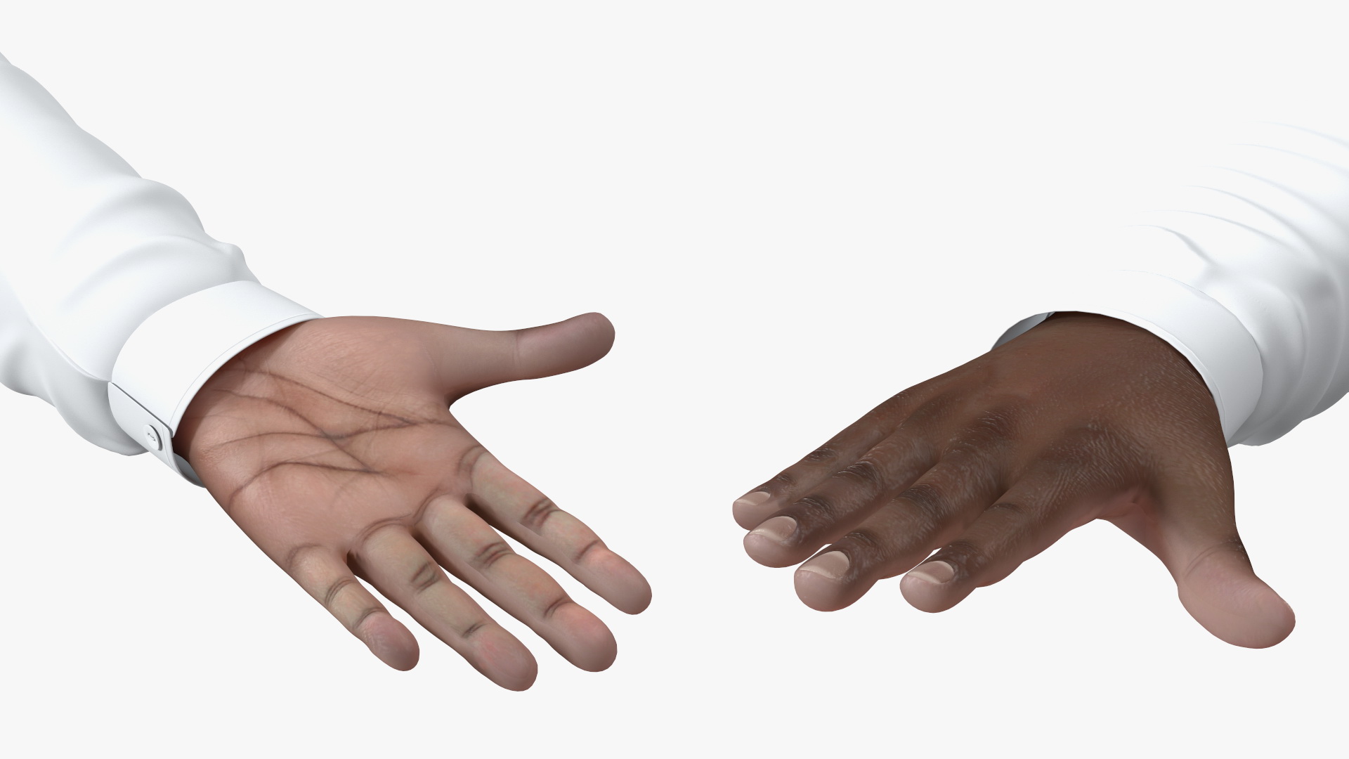 3D Black Teenager Dark Skin School Uniform Rigged