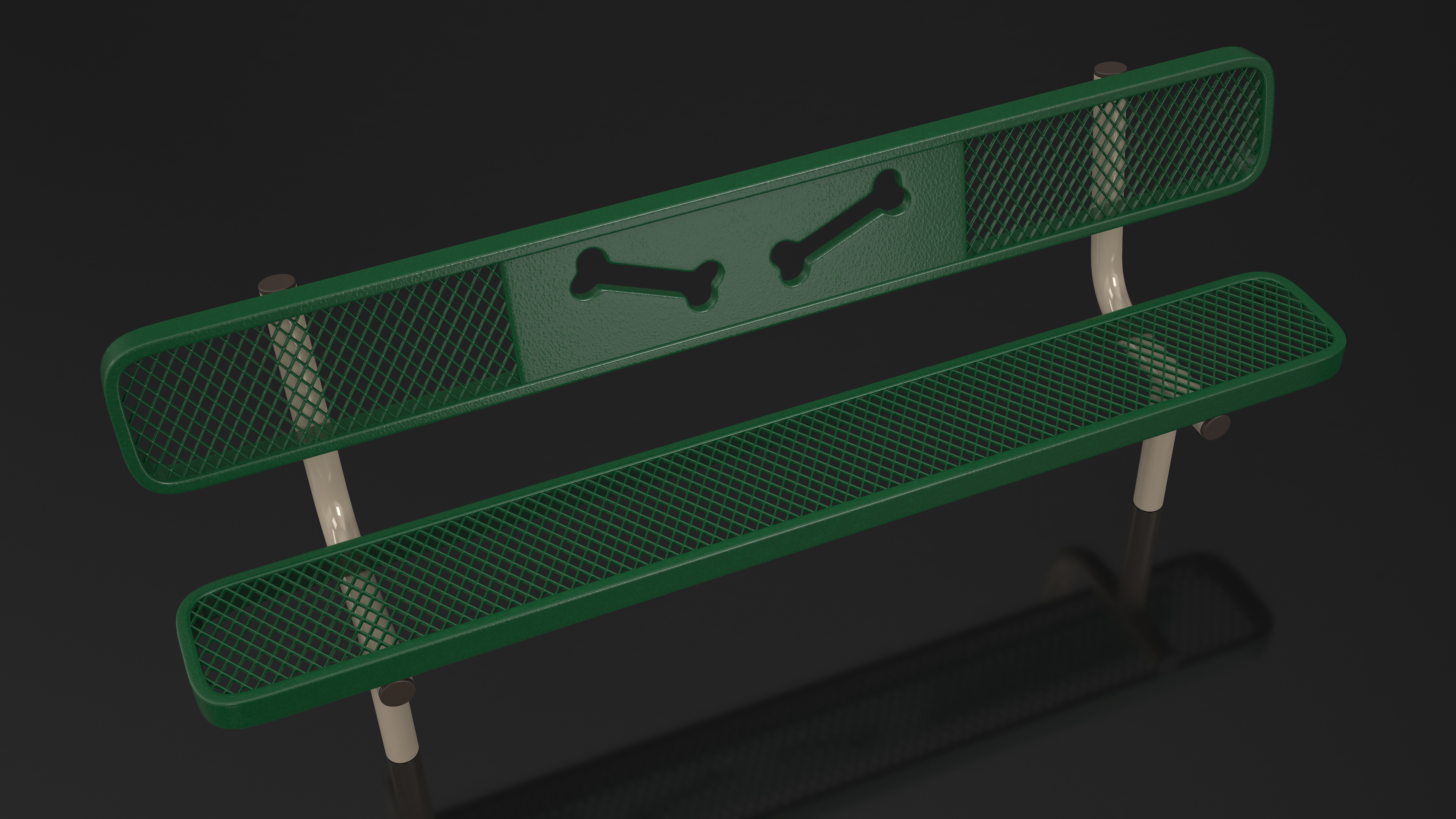Bench for Dog Training Park 3D