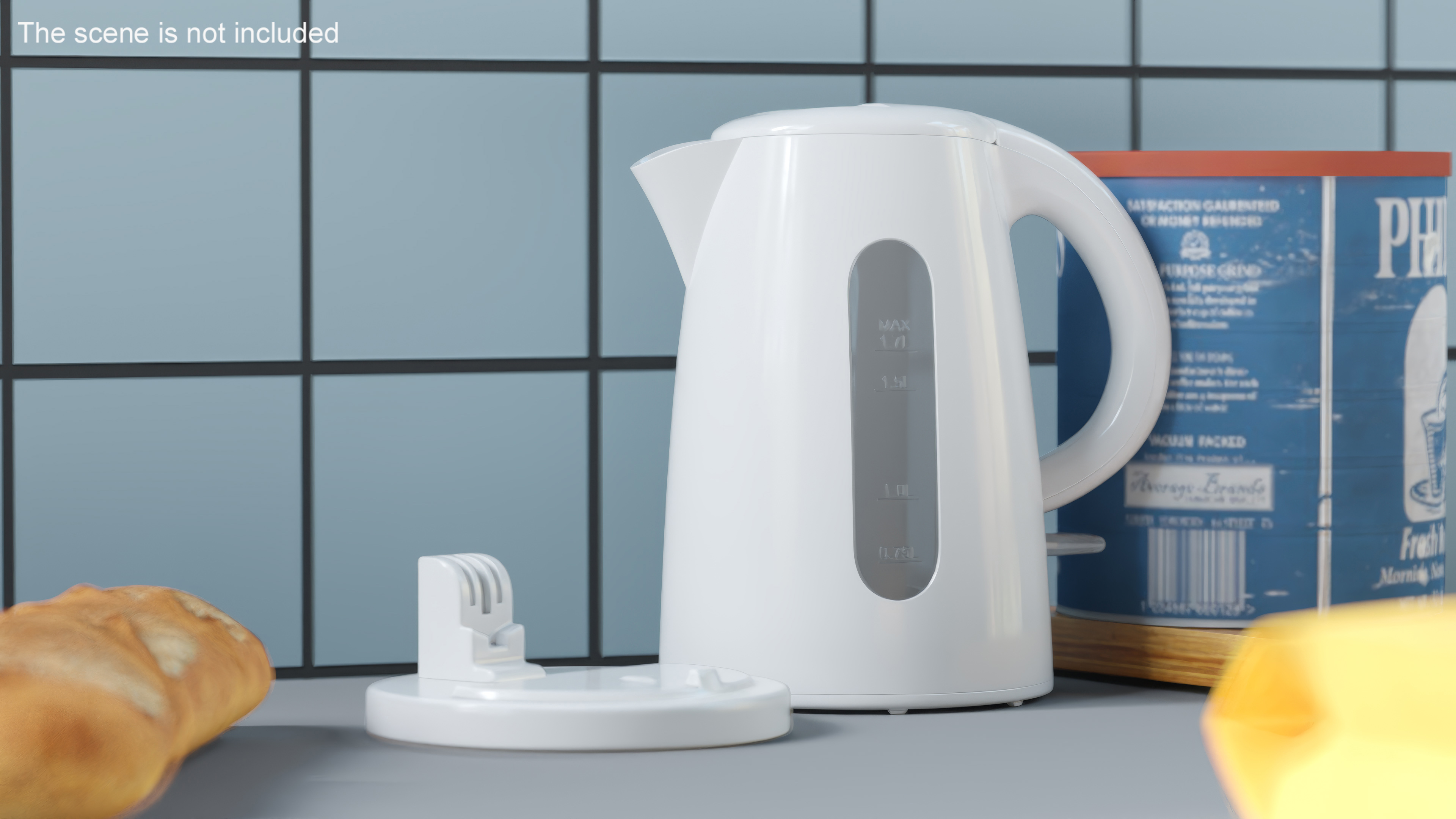 Plastic Electric Kettle No Water 3D