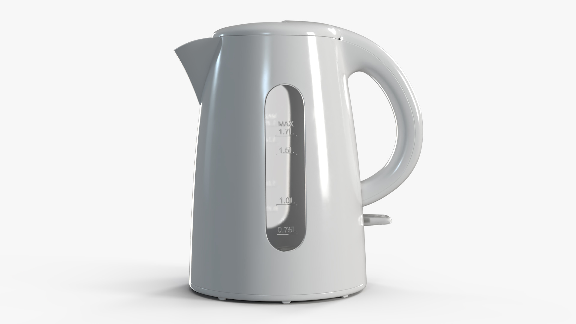 Plastic Electric Kettle No Water 3D