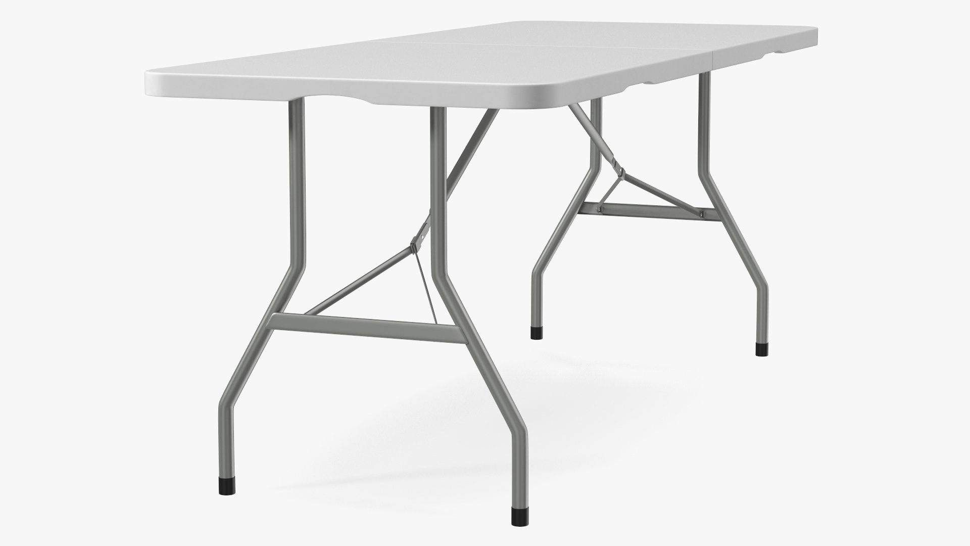 White Folding Table 3D model