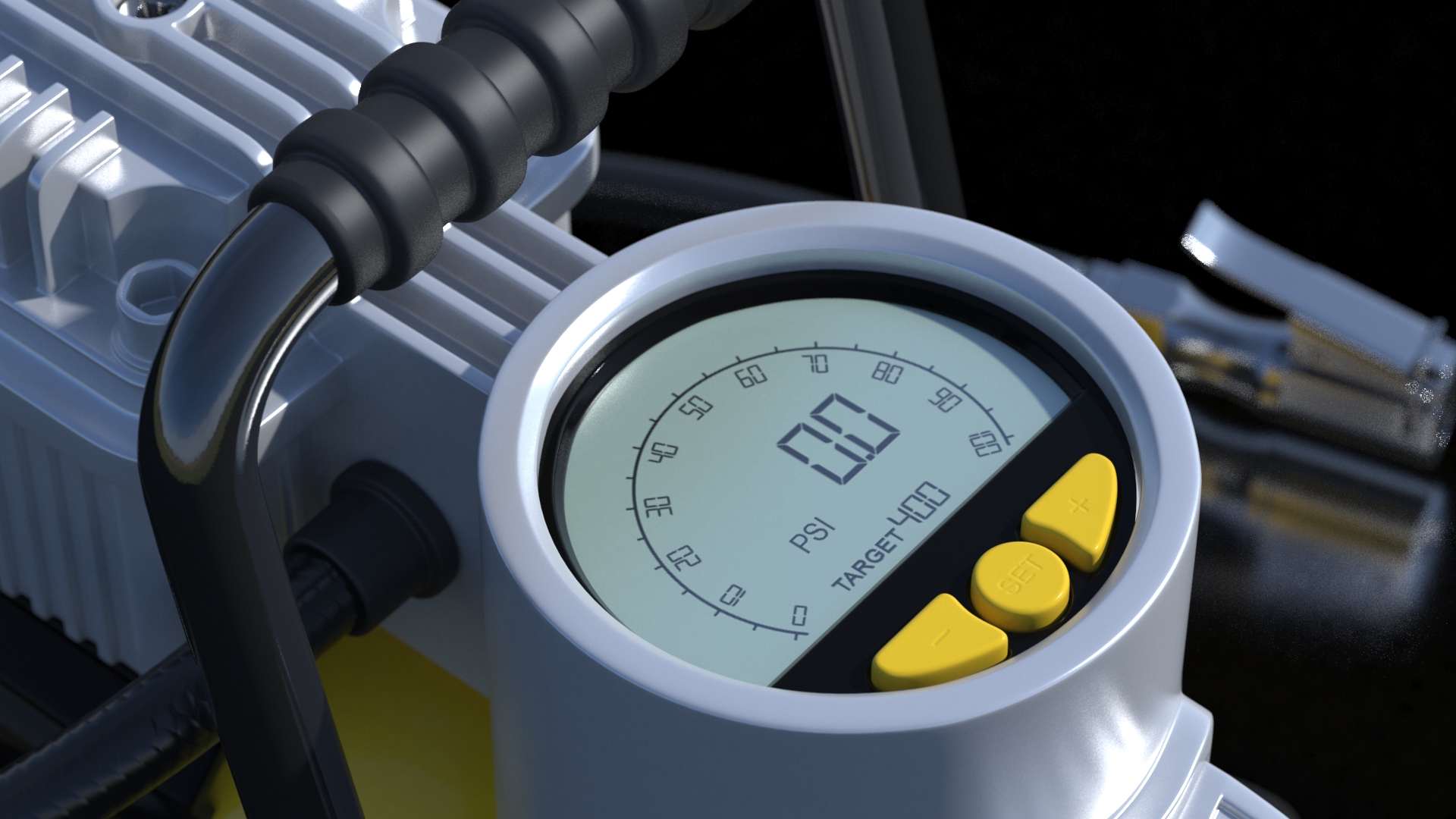 AstroAI Portable Car Air Compressor Pump 12V DC 3D