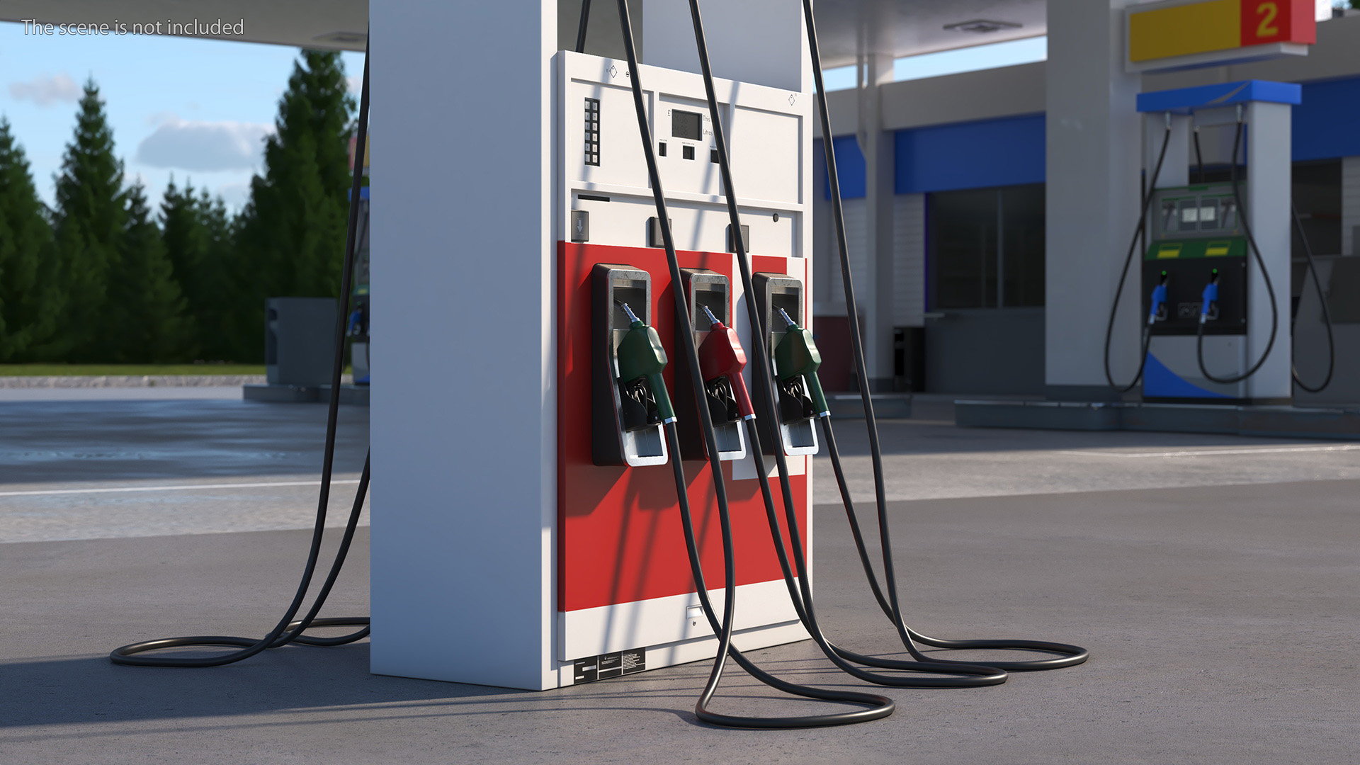 Gas Pump Red 3D